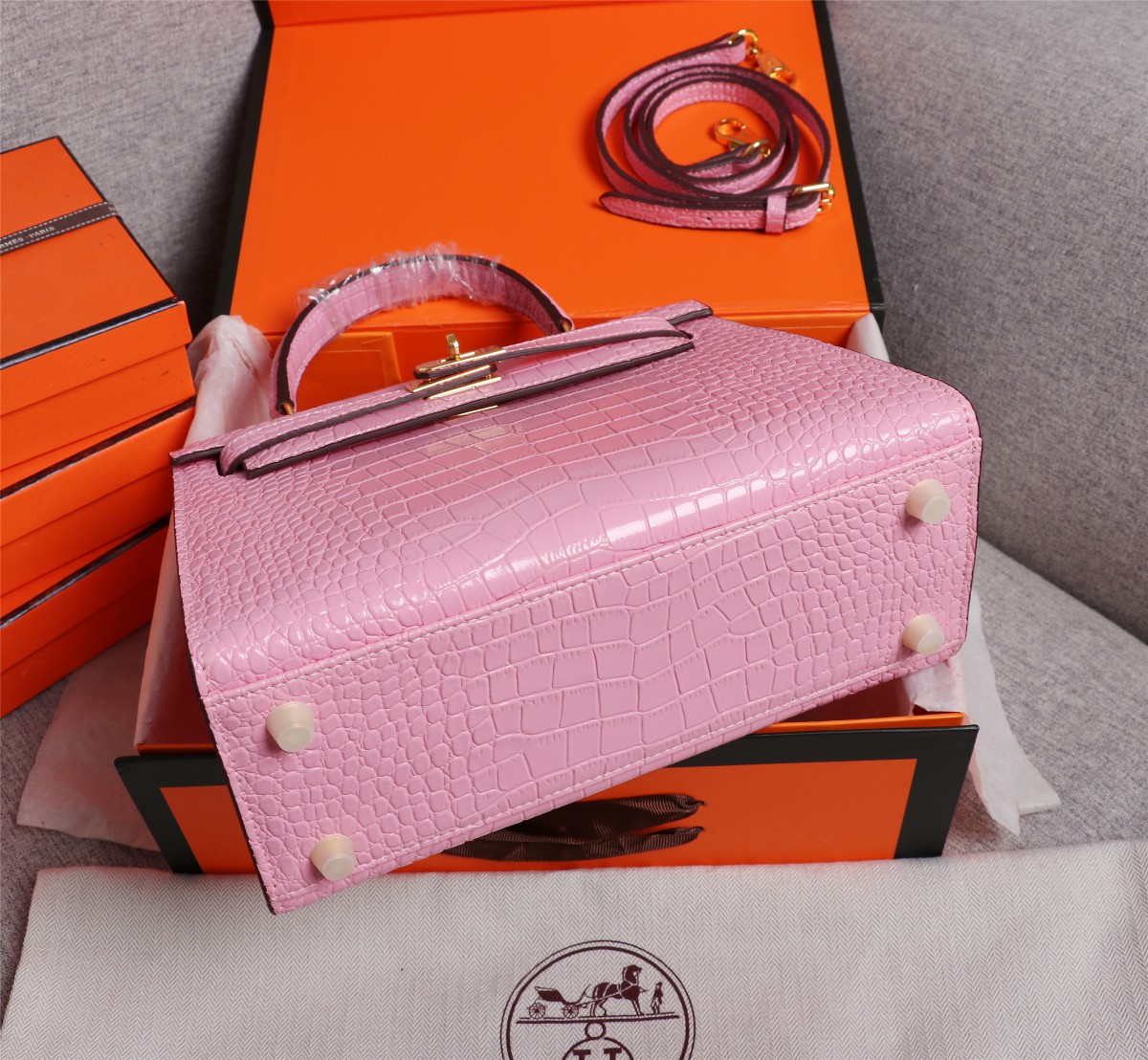 【HERMES】エルメス ケリー  クロコ 25cm