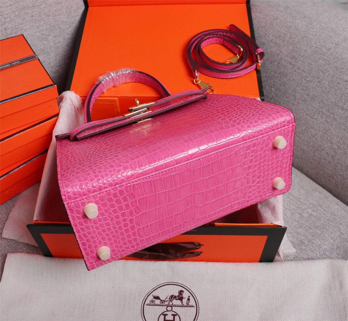 【HERMES】エルメス ケリー  クロコ 25cm