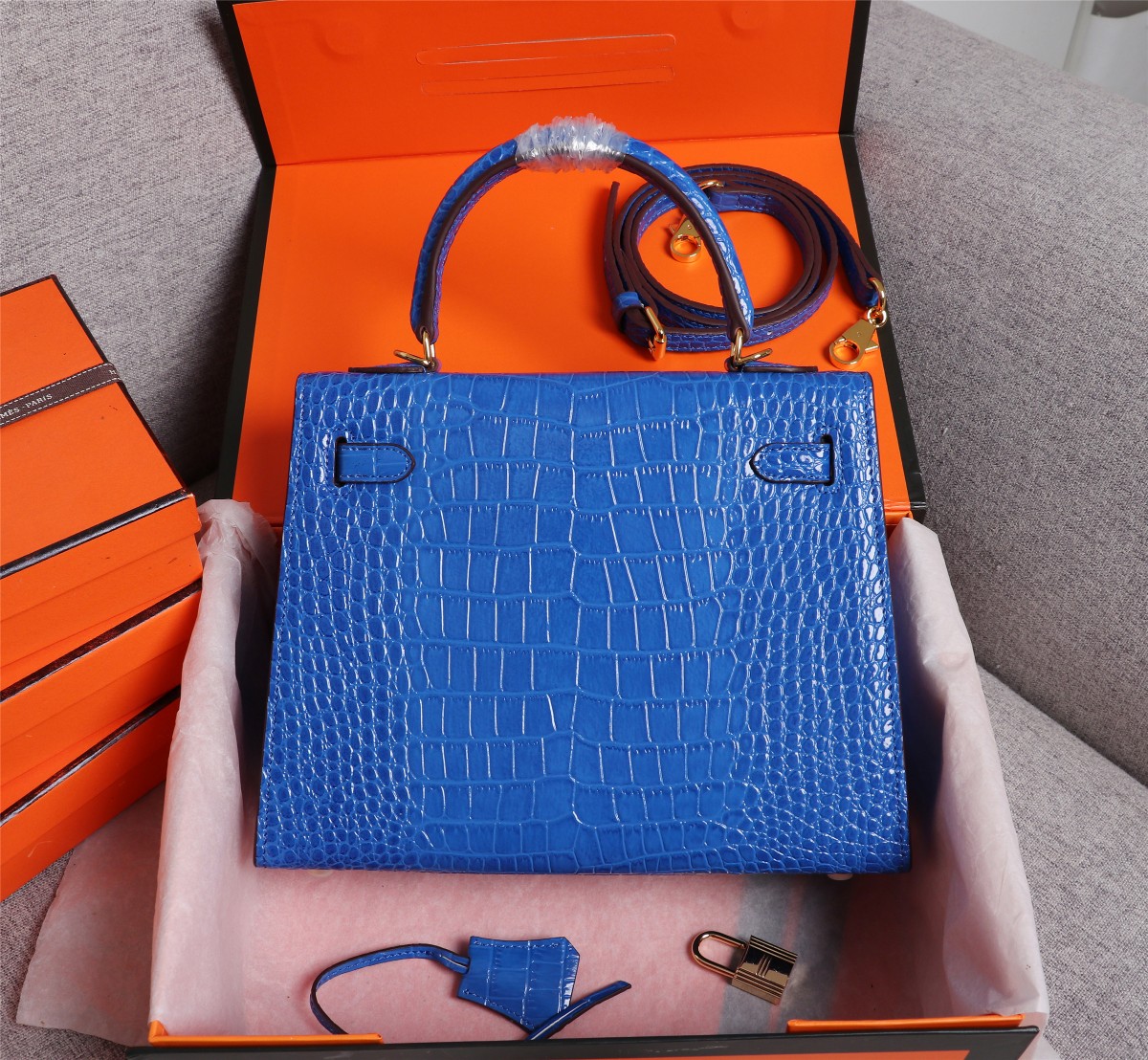 【HERMES】エルメス ケリー  クロコ 25cm