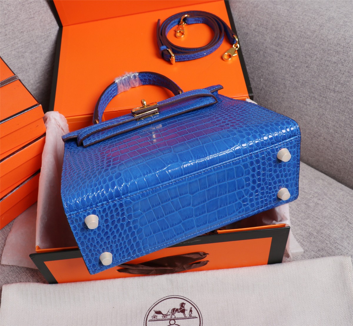 【HERMES】エルメス ケリー  クロコ 25cm