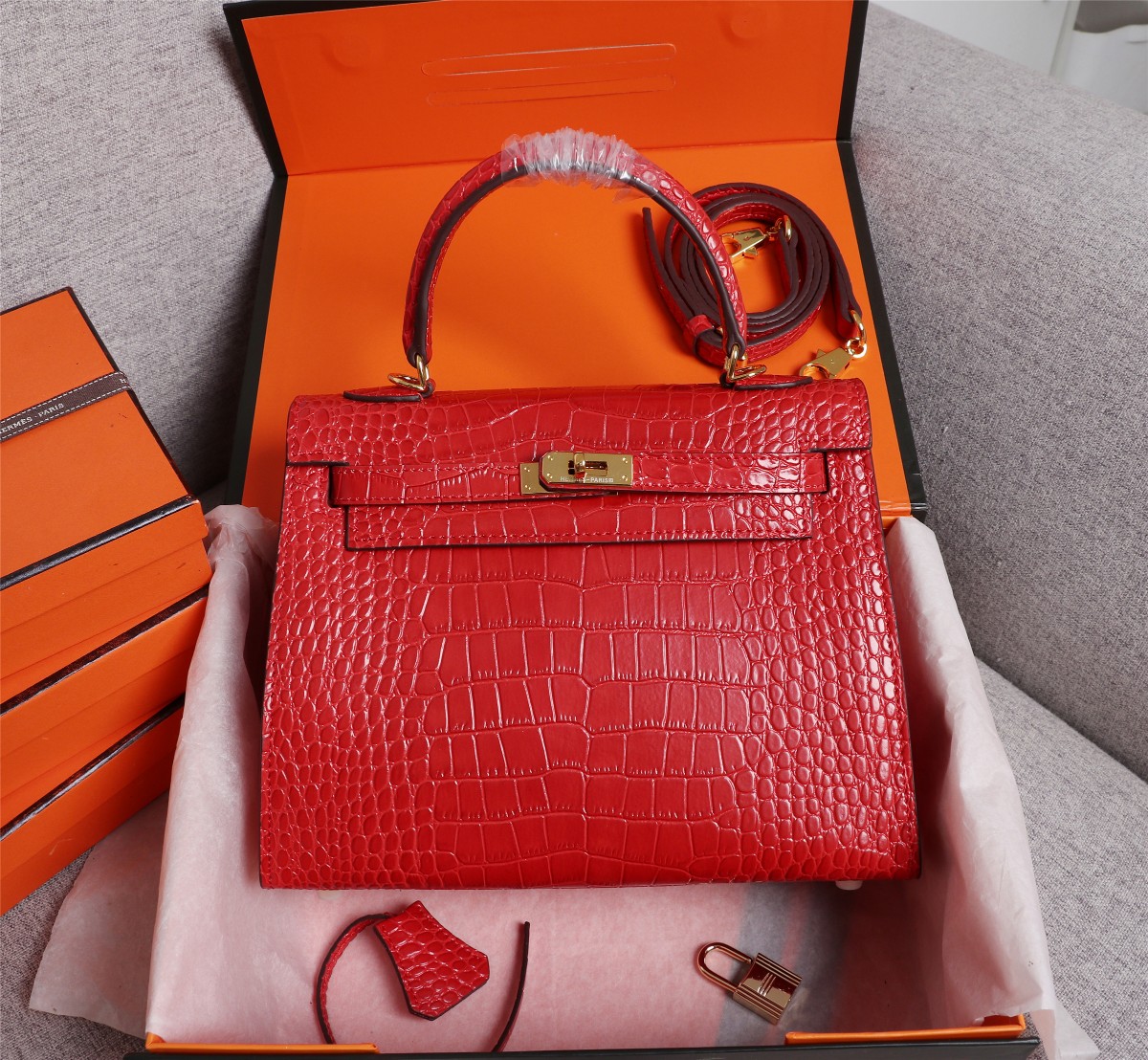 【HERMES】エルメス ケリー  クロコ 25cm