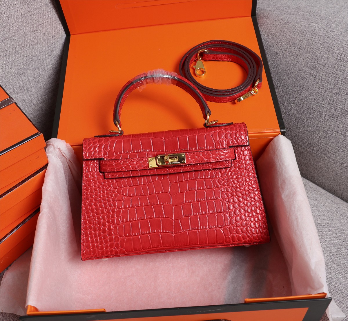 【HERMES】エルメス ケリー  クロコ 22cm
