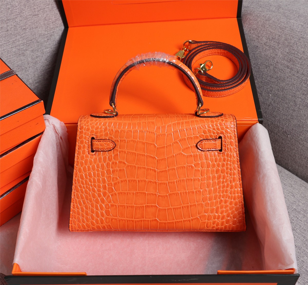 【HERMES】エルメス ケリー  クロコ 22cm