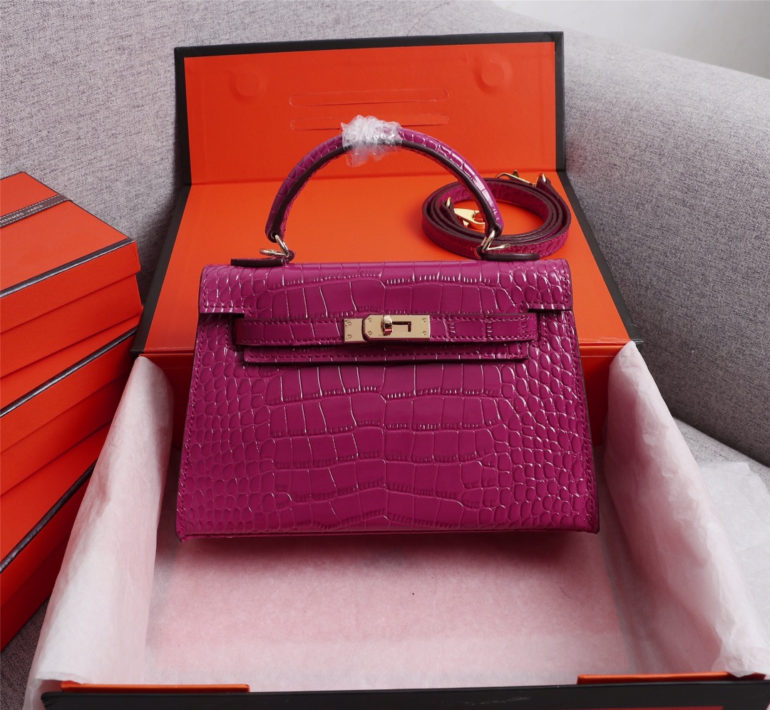 【HERMES】エルメス ケリー  クロコ 22cm