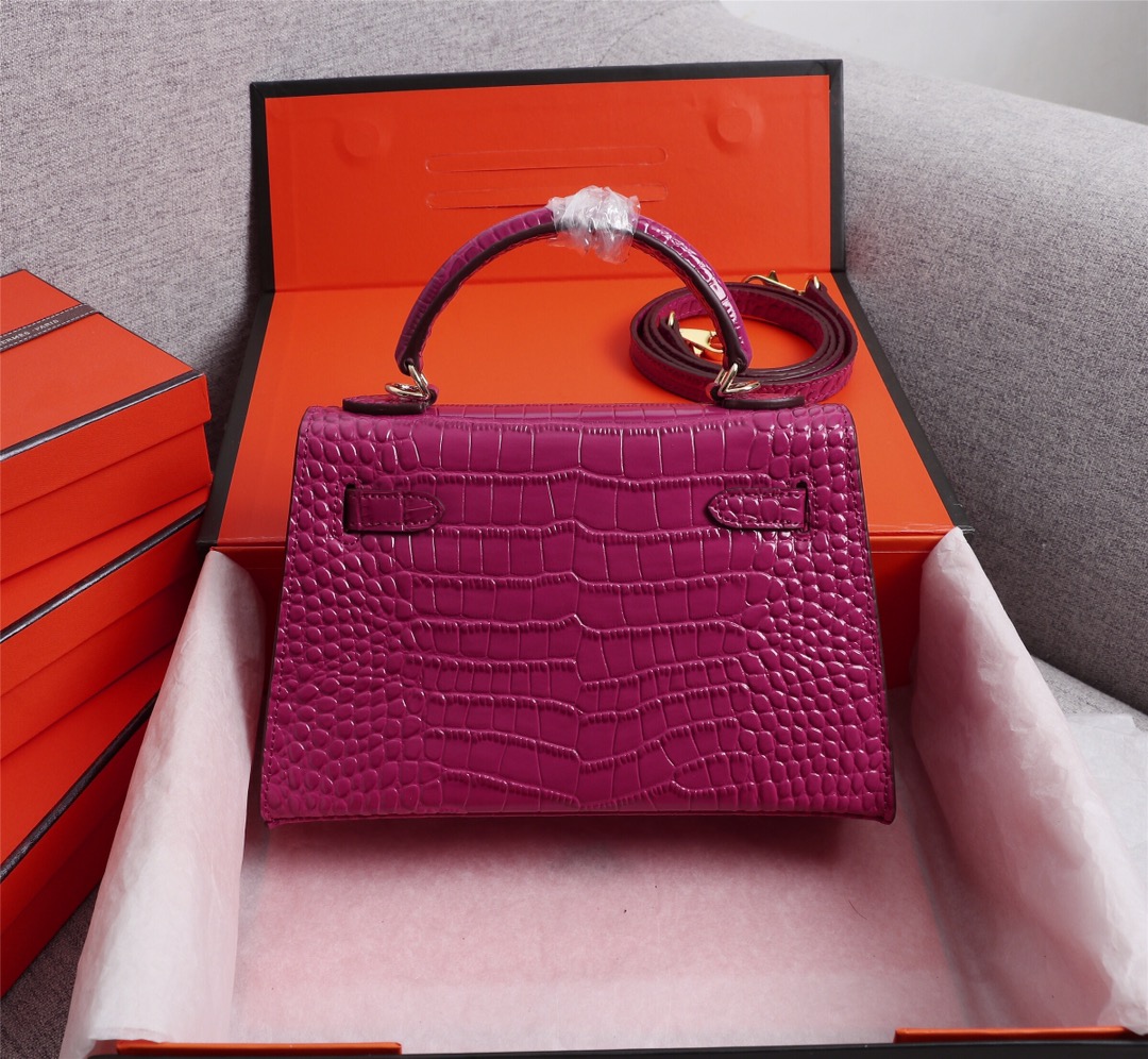 【HERMES】エルメス ケリー  クロコ 22cm