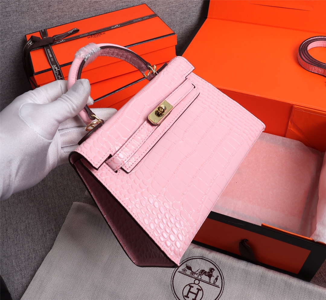 【HERMES】エルメス ケリー  クロコ 22cm