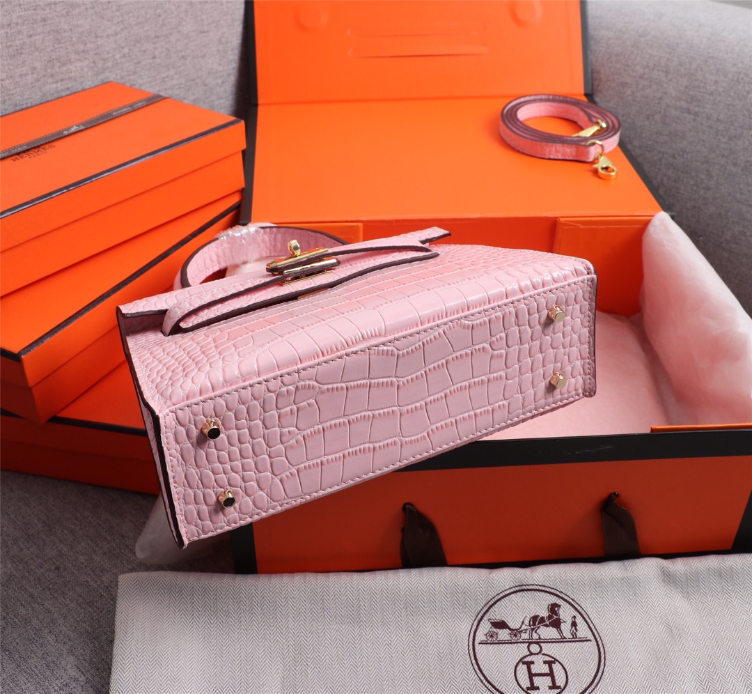 【HERMES】エルメス ケリー  クロコ 22cm