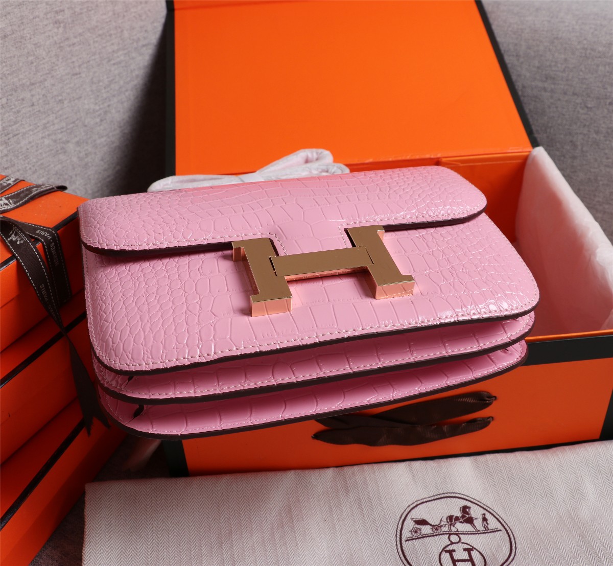 【HERMES】エルメス コンスタンス  クロコ 24cm