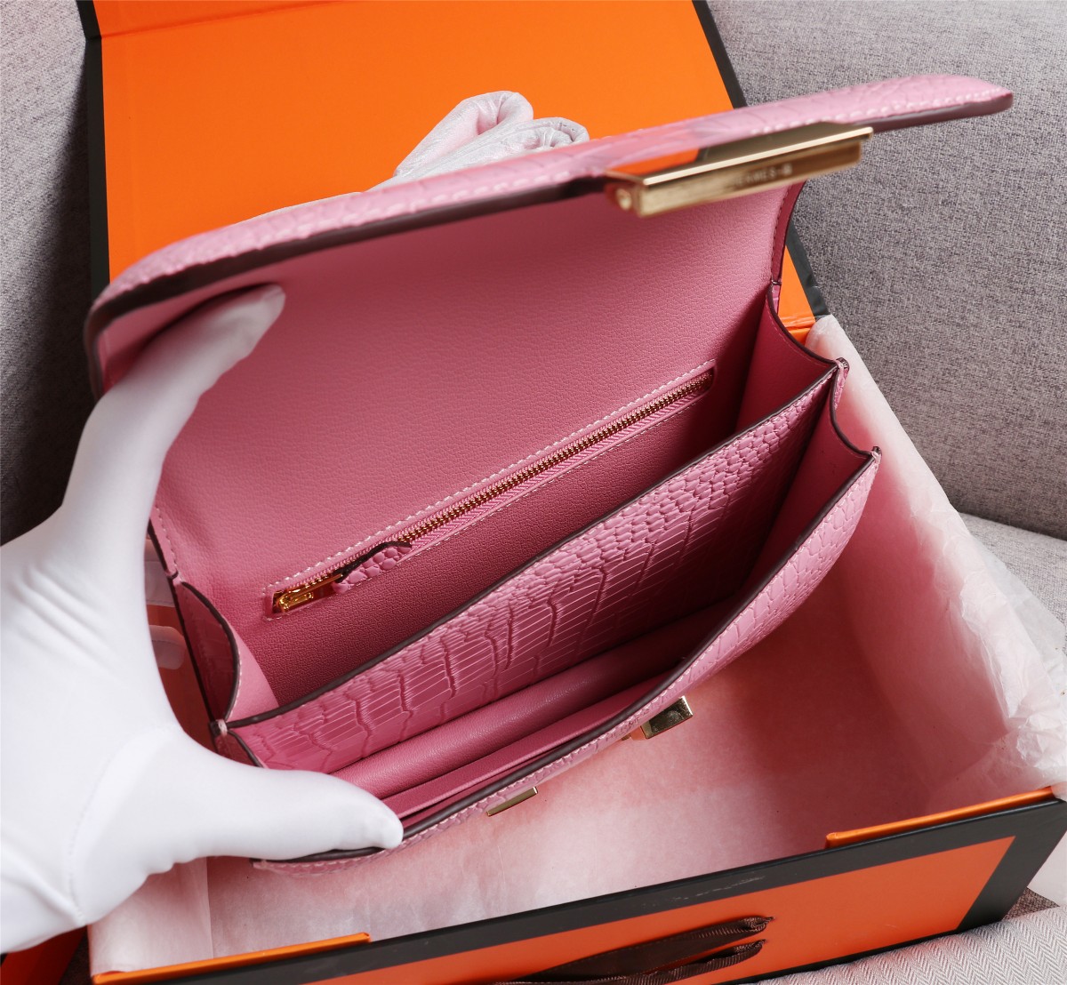 【HERMES】エルメス コンスタンス  クロコ 24cm