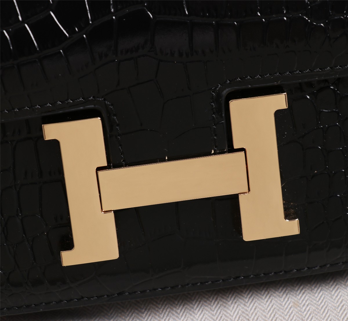 【HERMES】エルメス コンスタンス  クロコ 24cm