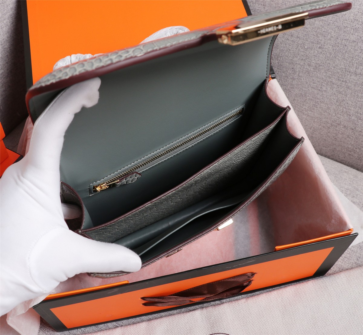 【HERMES】エルメス コンスタンス  クロコ 24cm