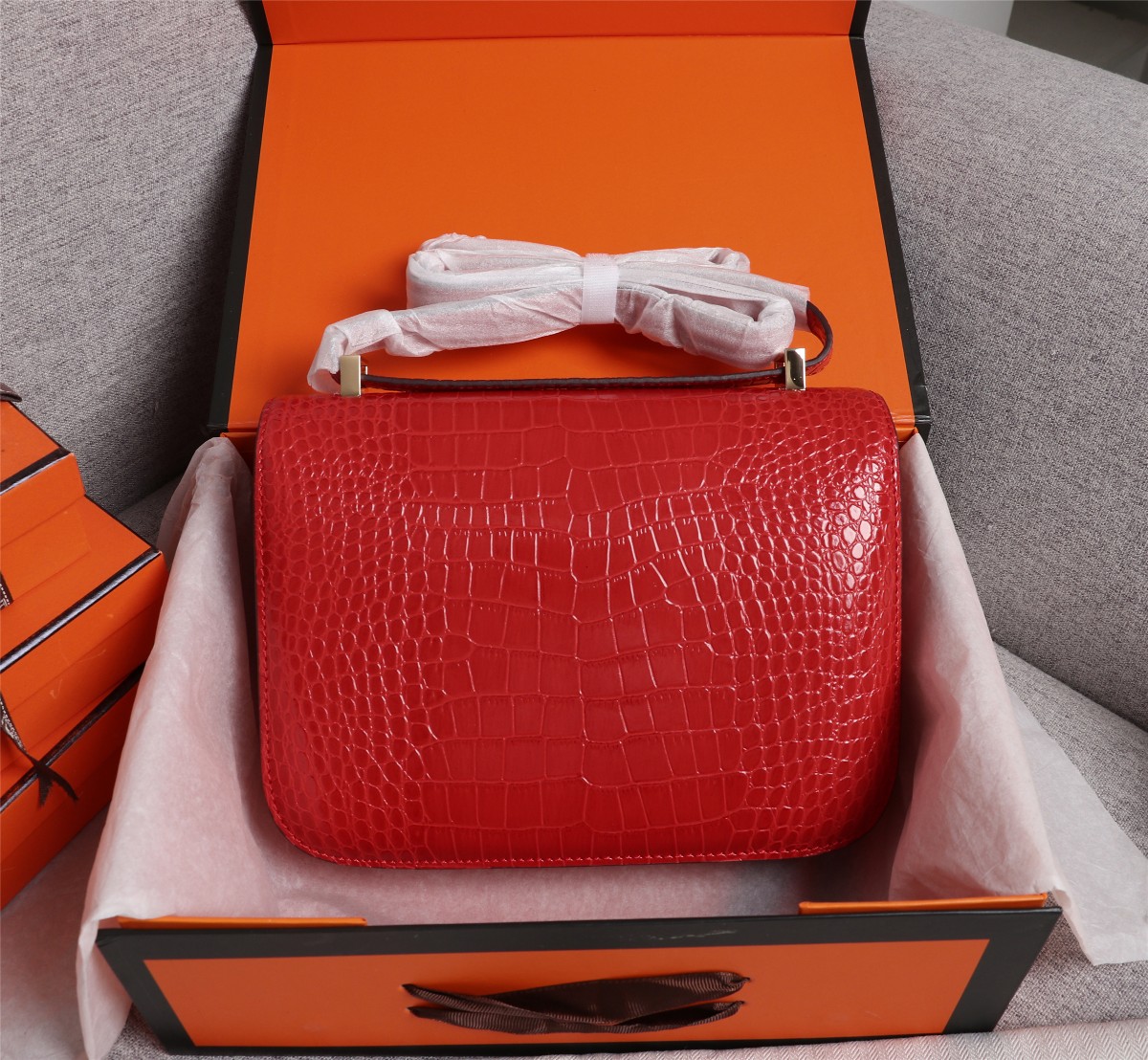【HERMES】エルメス コンスタンス  クロコ 24cm