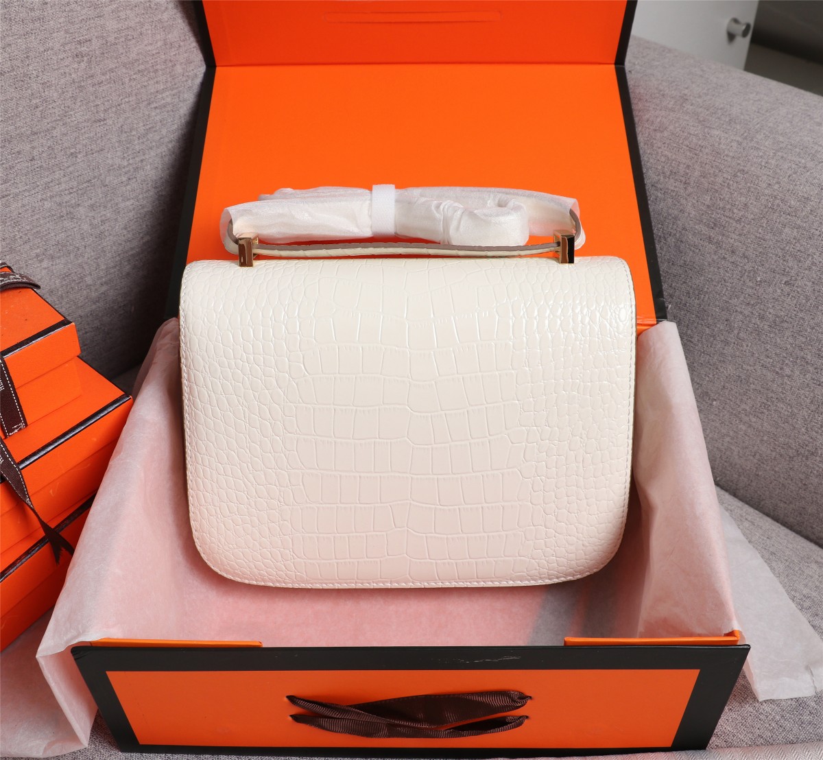 【HERMES】エルメス コンスタンス  クロコ 24cm