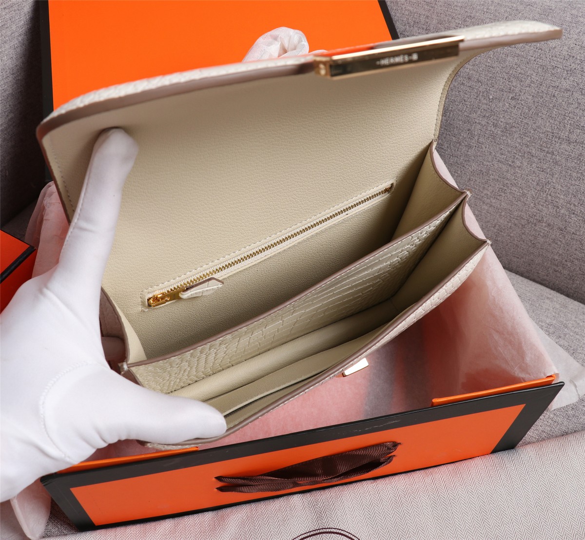 【HERMES】エルメス コンスタンス  クロコ 24cm