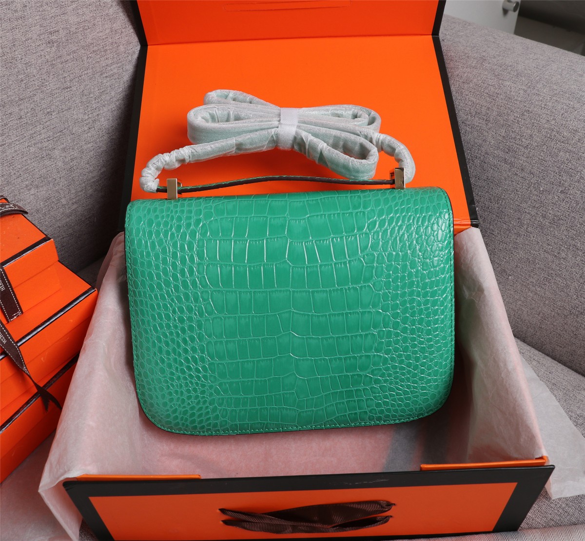【HERMES】エルメス コンスタンス  クロコ 24cm