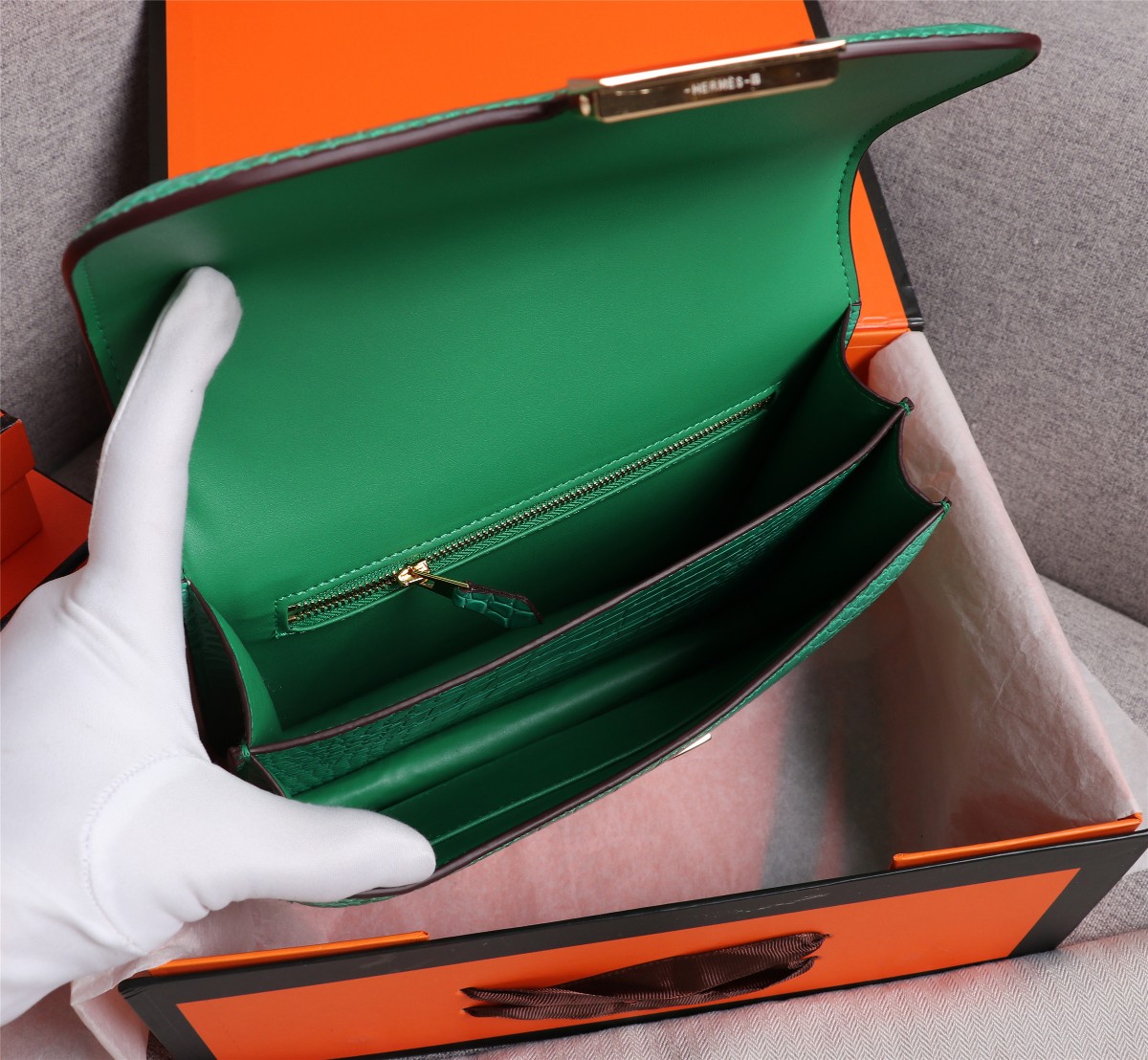 【HERMES】エルメス コンスタンス  クロコ 24cm