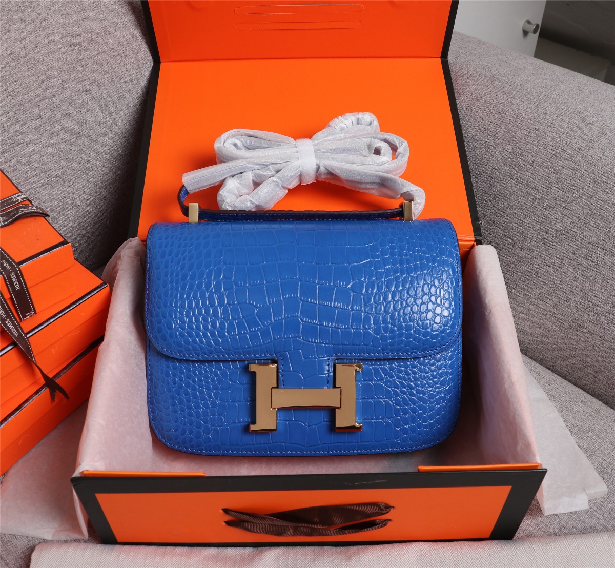 【HERMES】エルメス コンスタンス  クロコ 24cm