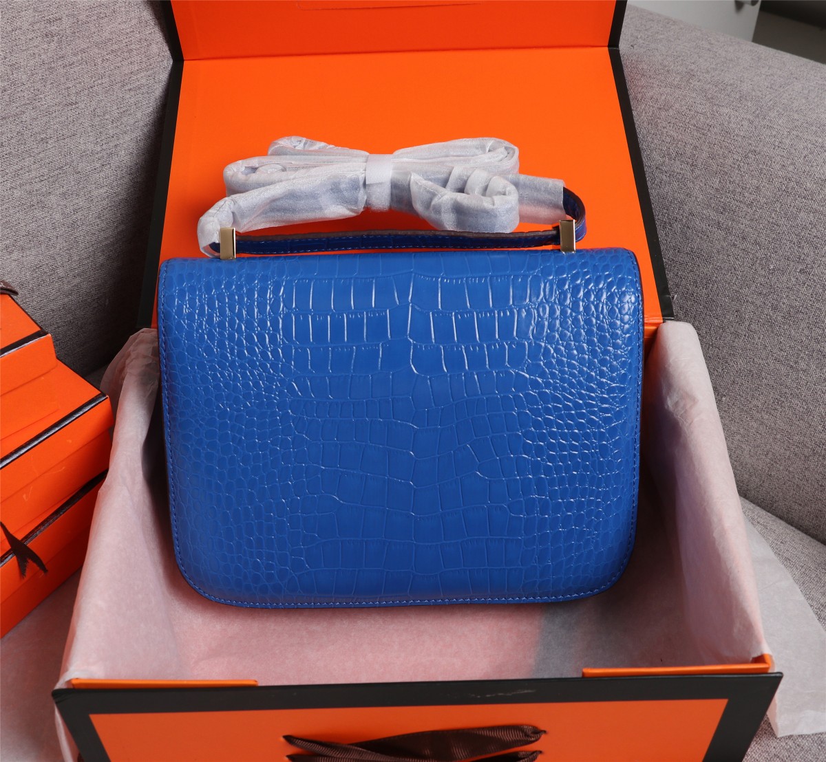 【HERMES】エルメス コンスタンス  クロコ 24cm