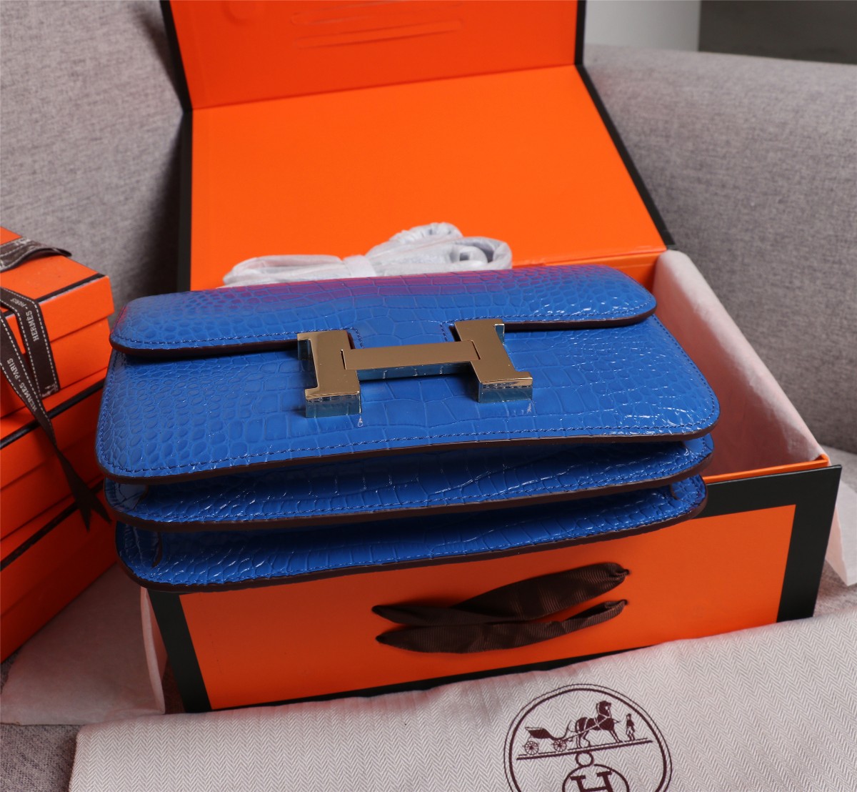 【HERMES】エルメス コンスタンス  クロコ 24cm
