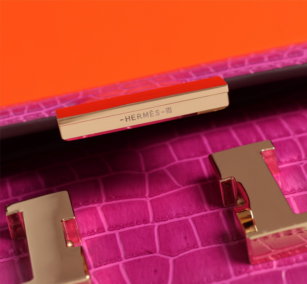 【HERMES】エルメス コンスタンス  クロコ 24cm