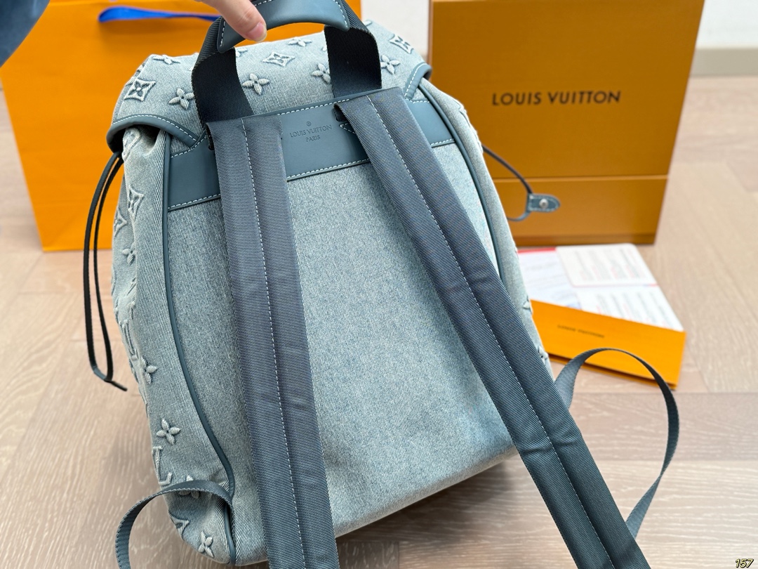 ルイ ヴィトン ( Louis Vuitton) デニム リュック 28x36cm