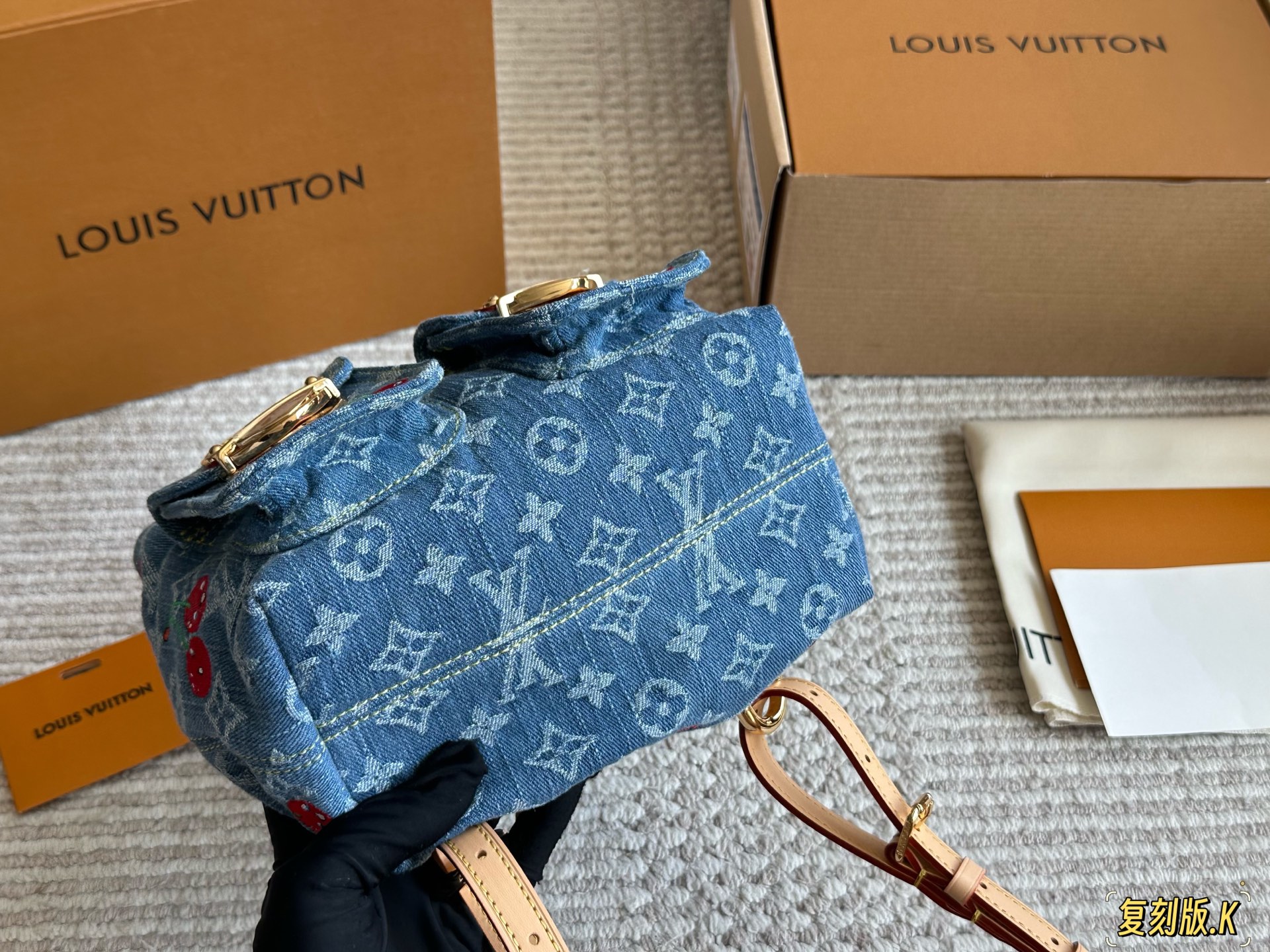 ルイ ヴィトン ( Louis Vuitton) デニム リュック 20X20cm