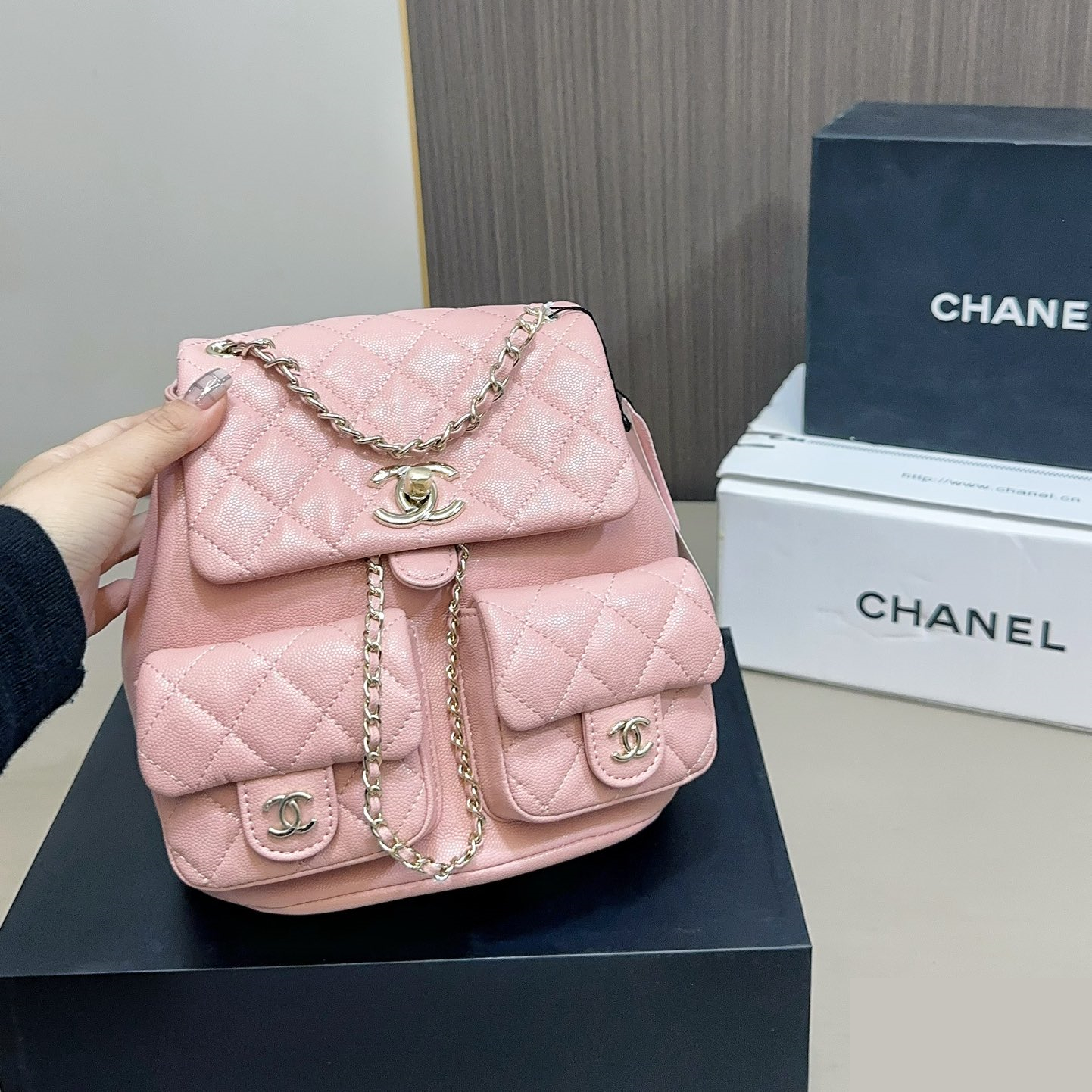シャネル(Chanel)  リュック バッグ  20x20cm