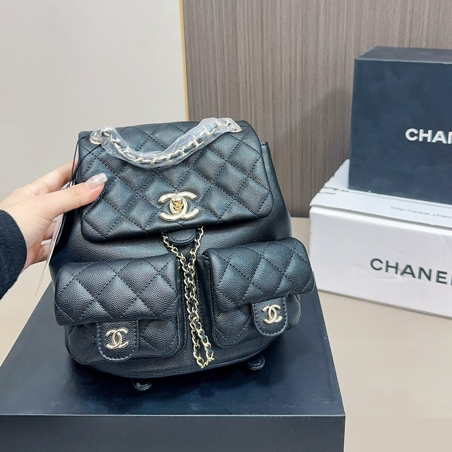シャネル(Chanel)  リュック バッグ  20x20cm