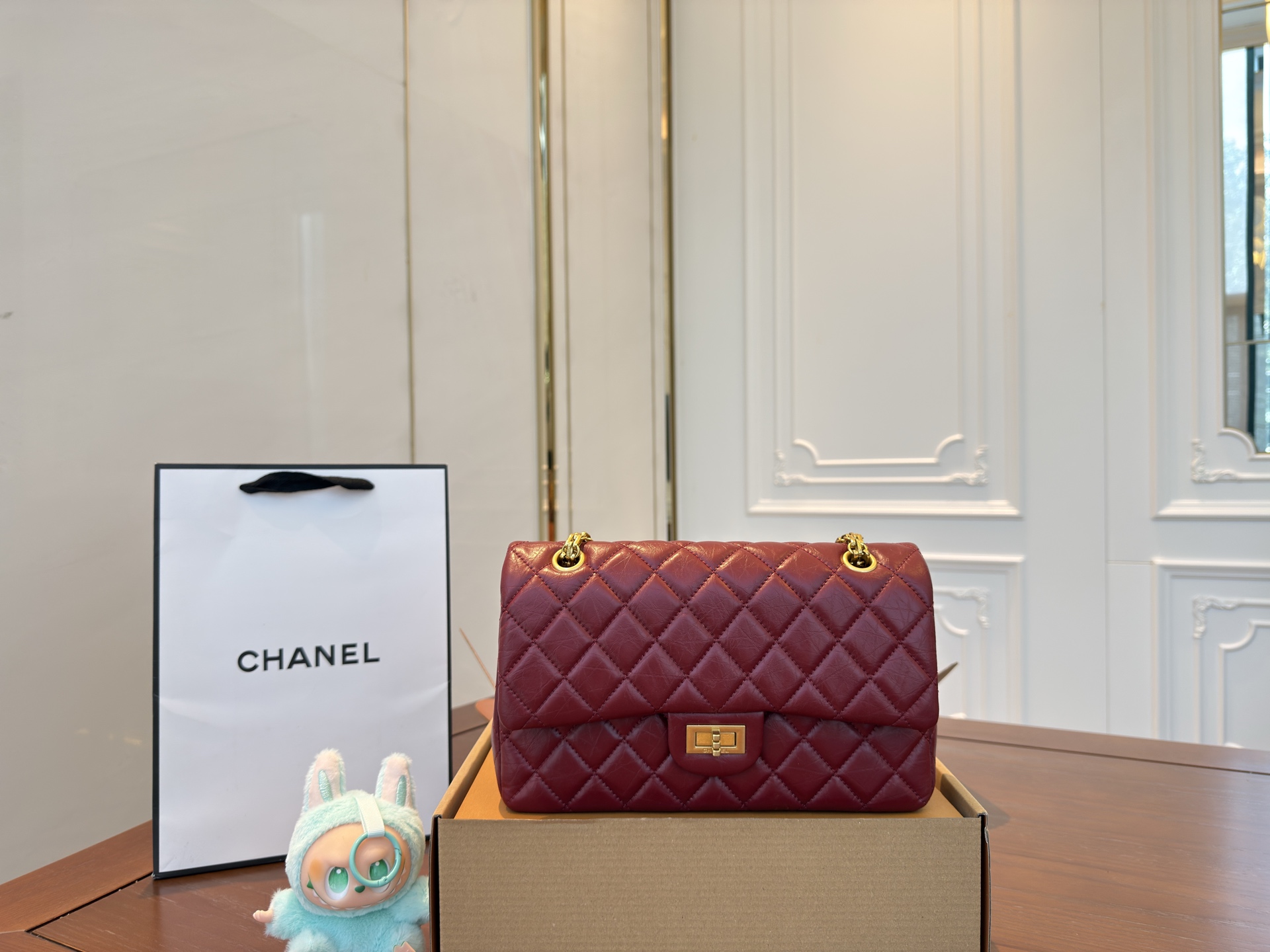 シャネル(Chanel)  2.55CF チェーン バッグ  25x15cm
