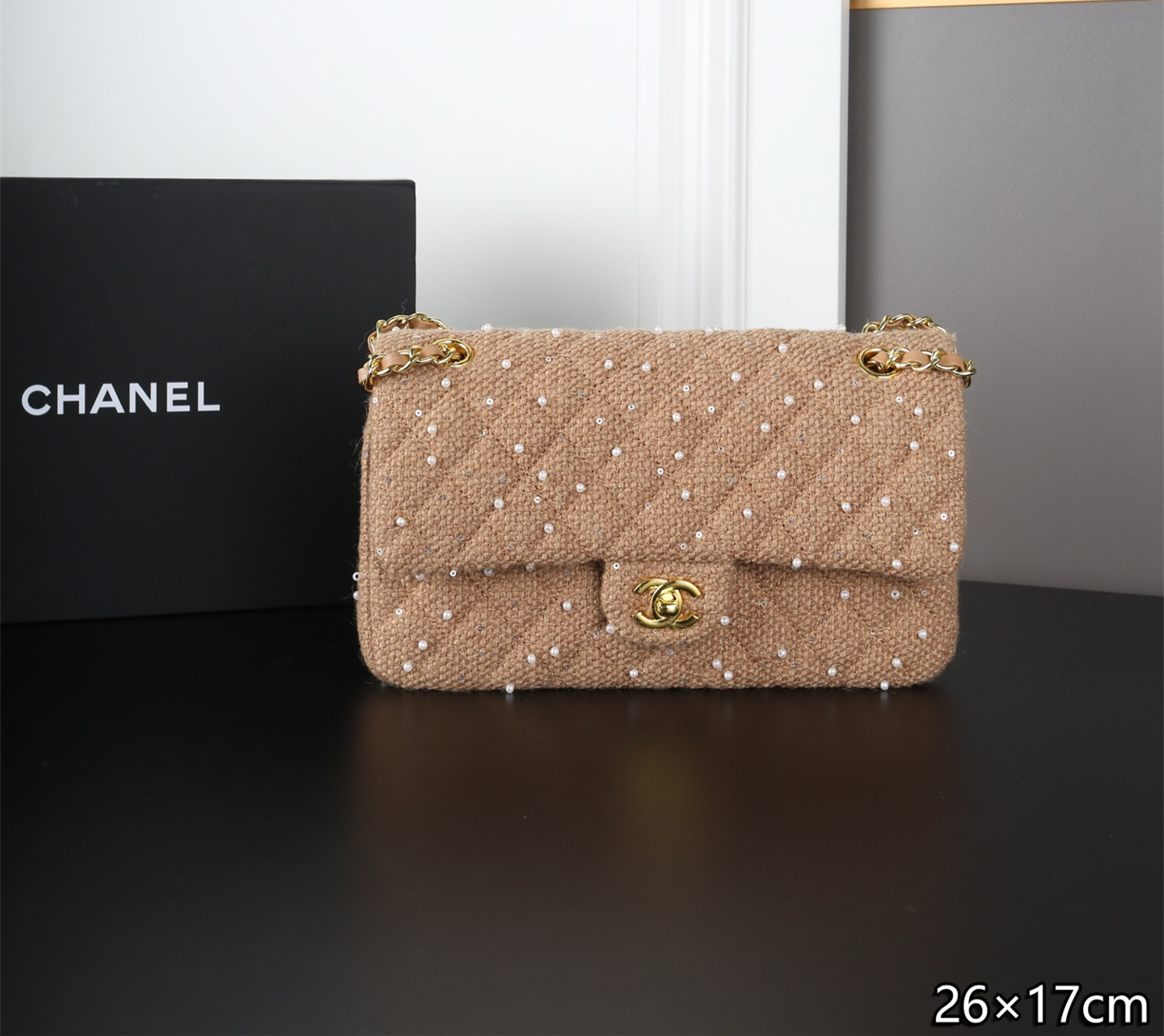 シャネル(Chanel)  Classic Flap CF チェーン バッグ  26X17cm