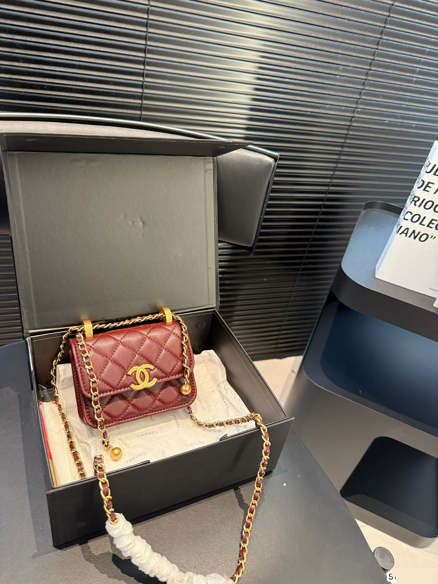 シャネル(Chanel)  新作 25C チェーン ミニ 財布  12.5X9.5cm