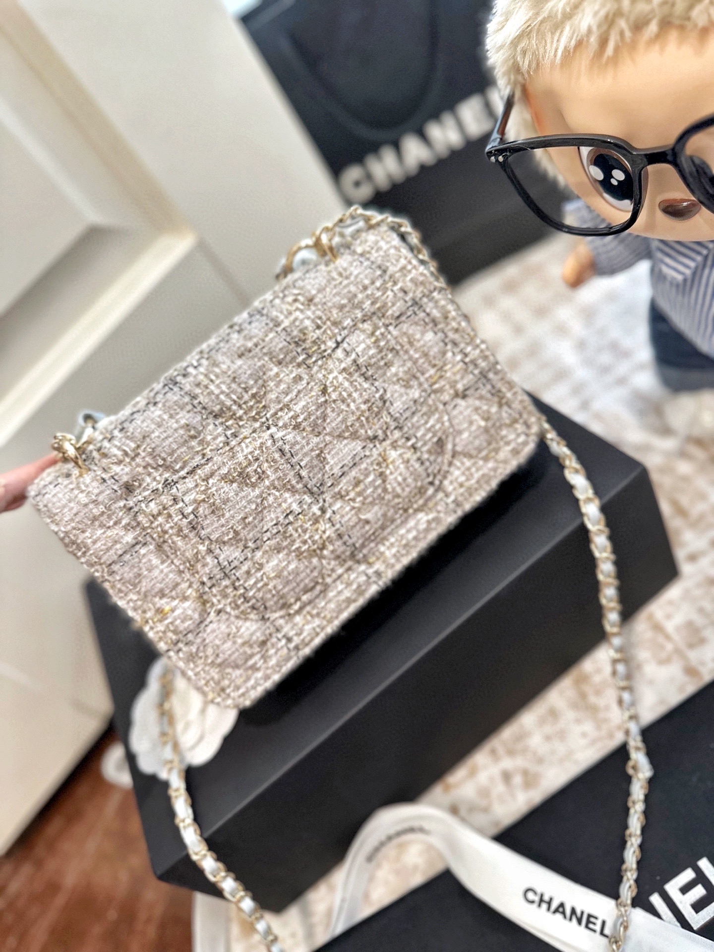 シャネル(Chanel) 25B チェーン バッグ 19cm