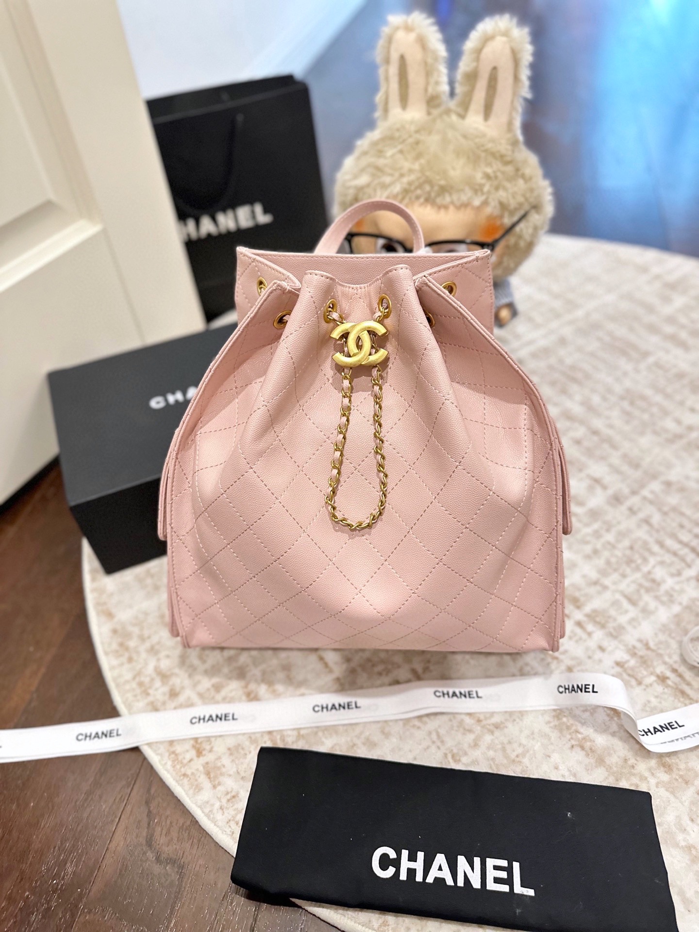 シャネル(Chanel)  新作 25B 巾着 バッグ  25cm