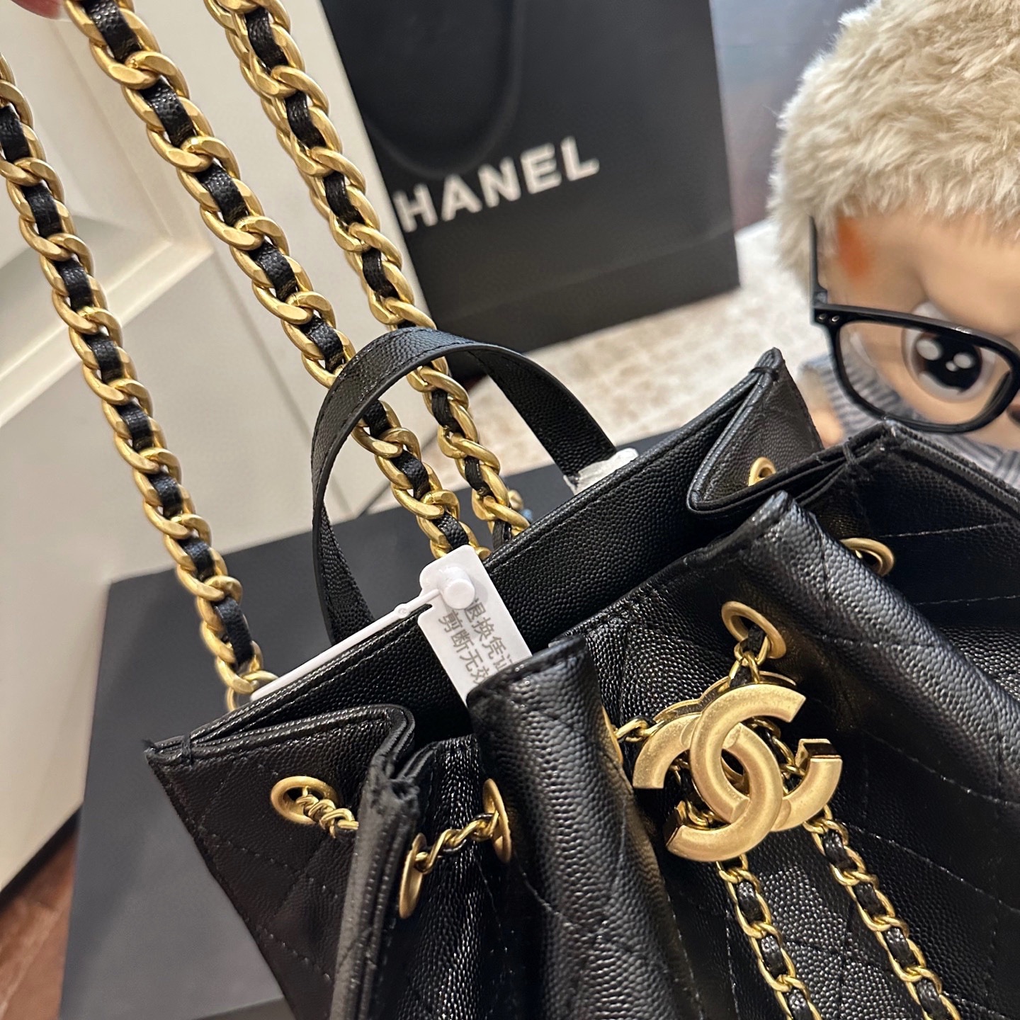 シャネル(Chanel)  新作 25B 巾着 バッグ  25cm