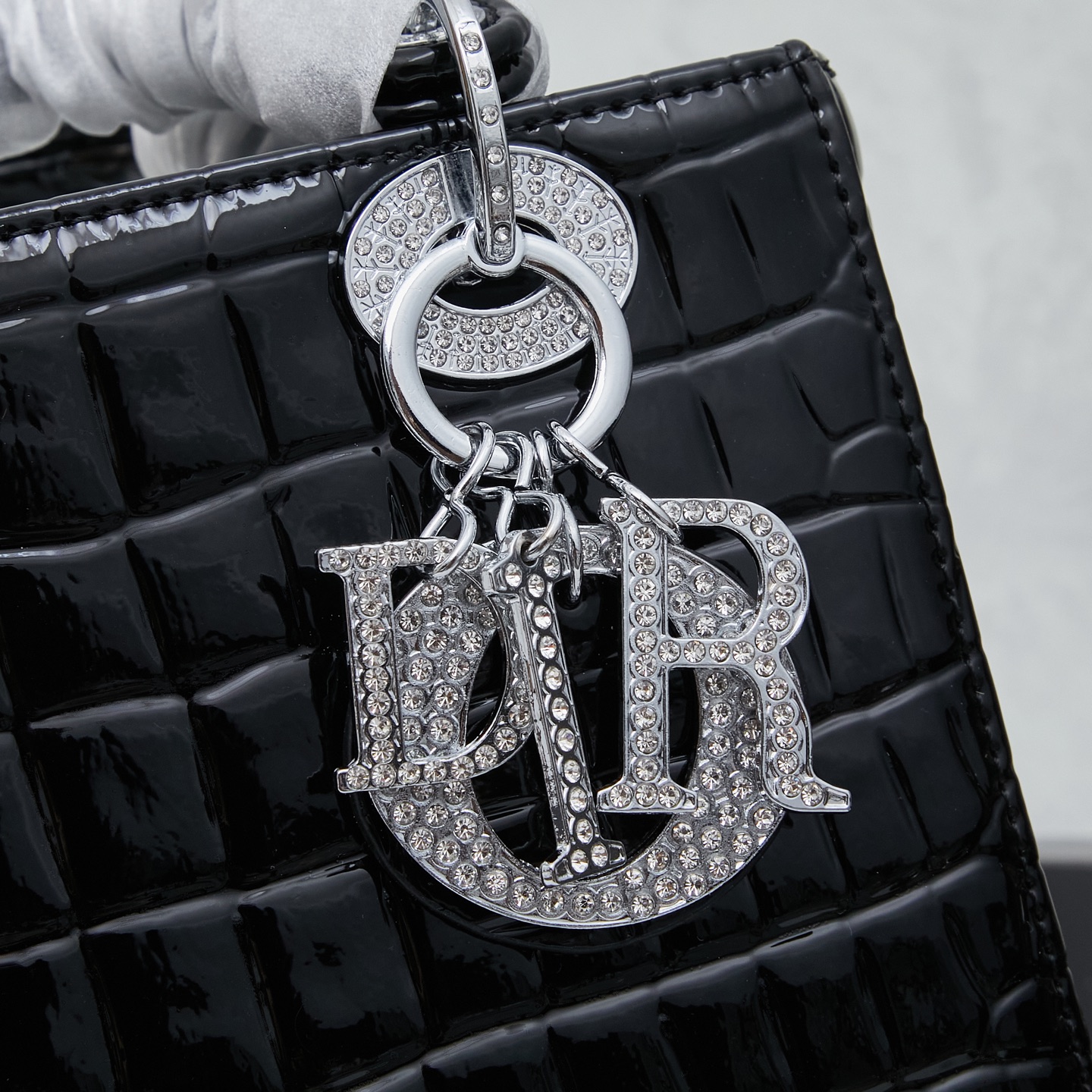 ディオール(Dior) レディース ダイアナ妃のバッグ クロコ 20x18x9cm