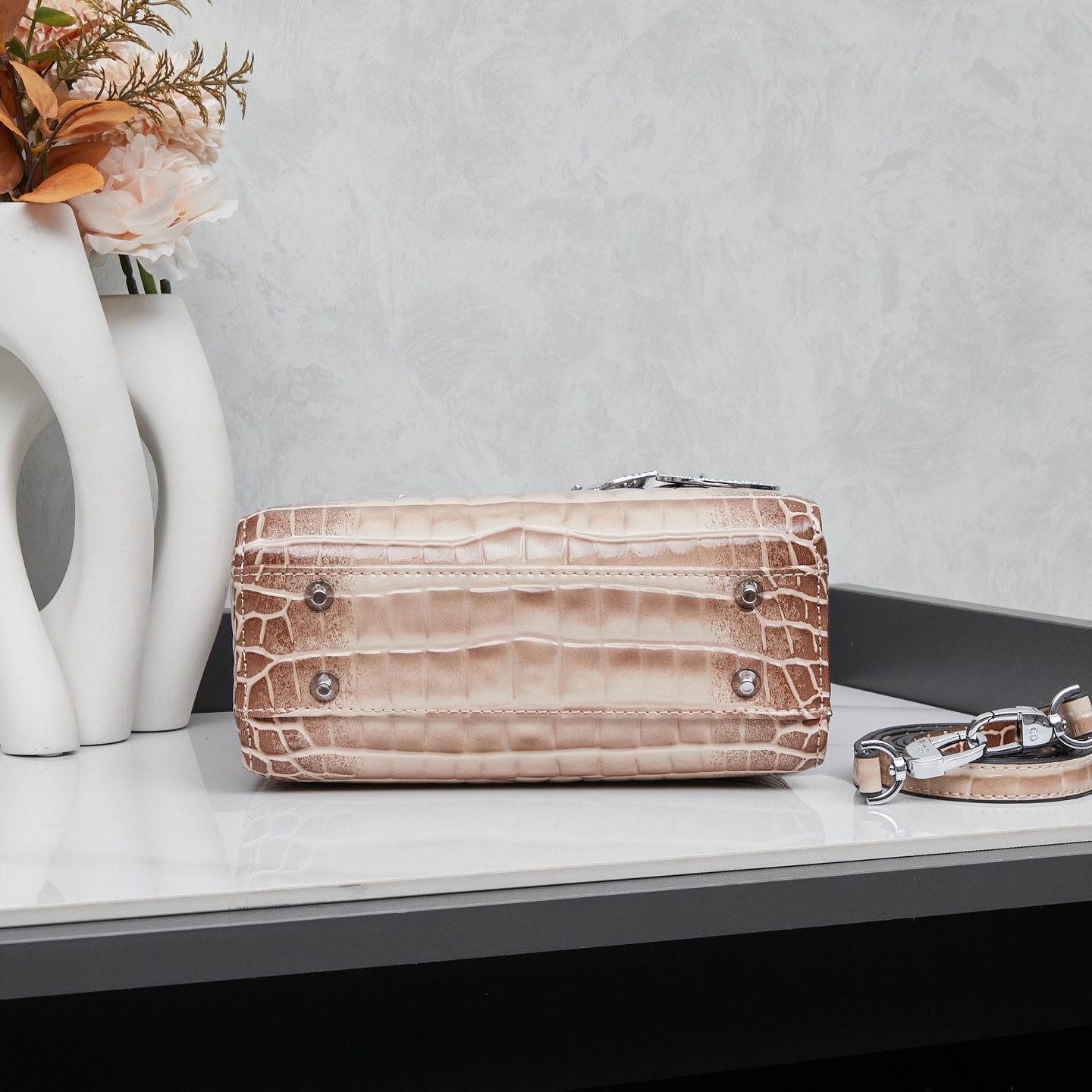 ディオール(Dior) レディース ダイアナ妃のバッグ クロコ 20x18x9cm