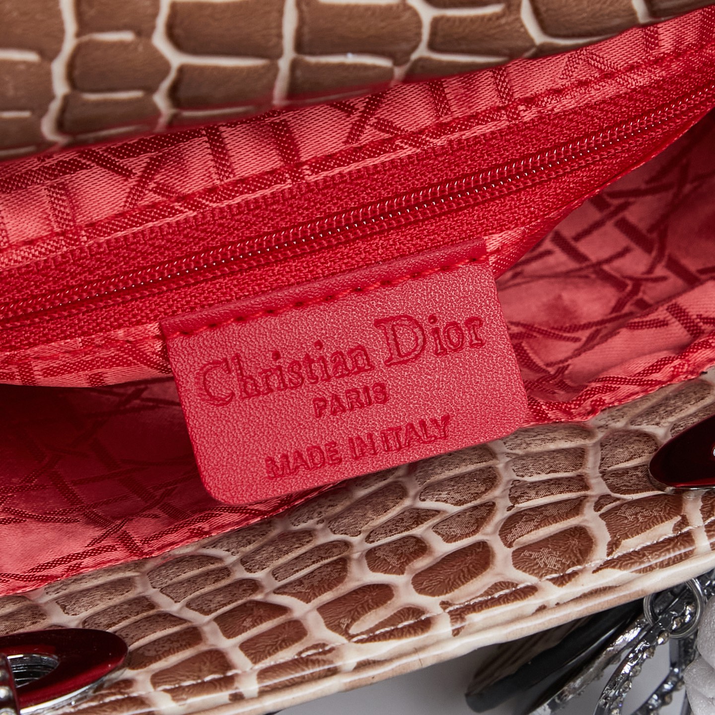 ディオール(Dior) レディース ダイアナ妃のバッグ クロコ 20x18x9cm