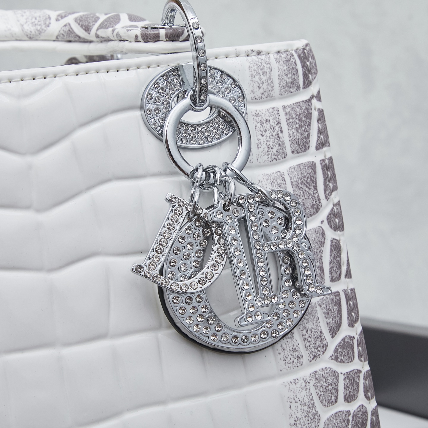 ディオール(Dior) レディース ダイアナ妃のバッグ クロコ 20x18x9cm