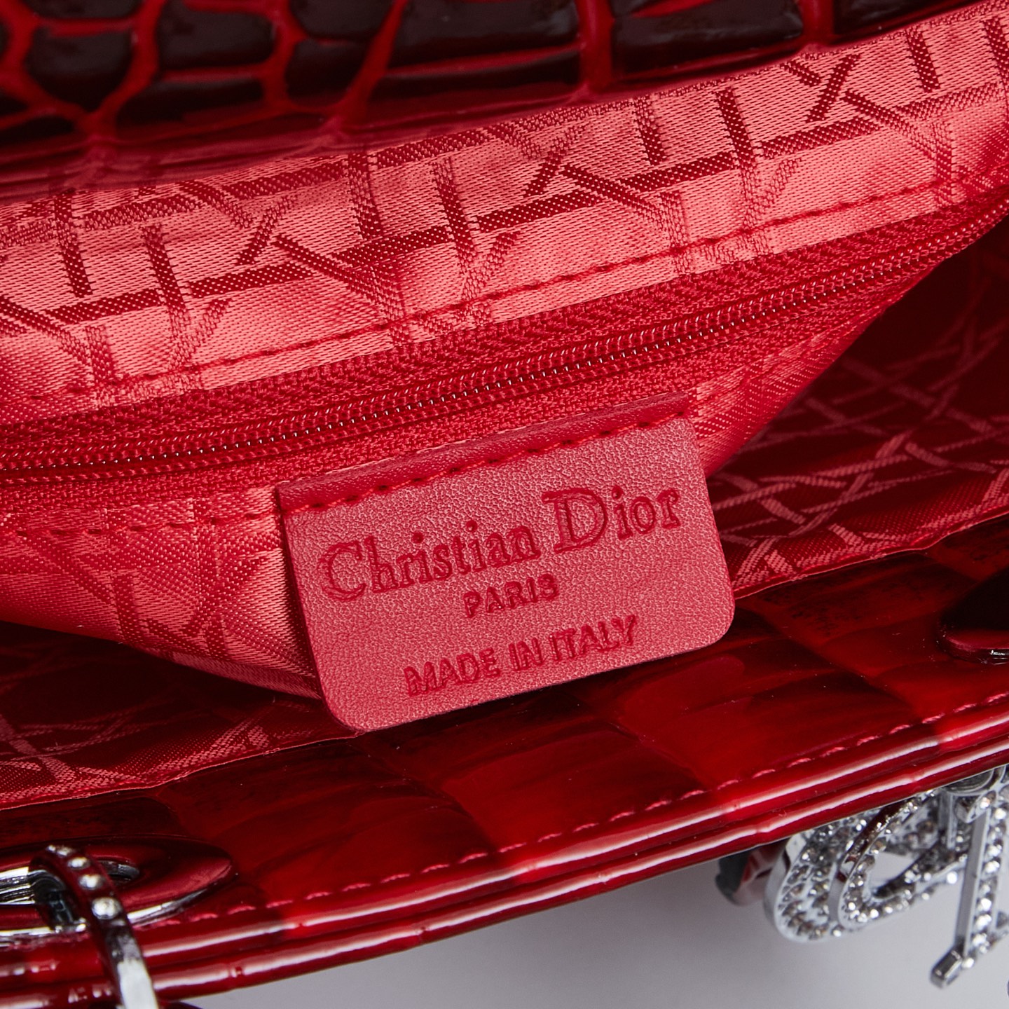 ディオール(Dior) レディース ダイアナ妃のバッグ クロコ 20x18x9cm