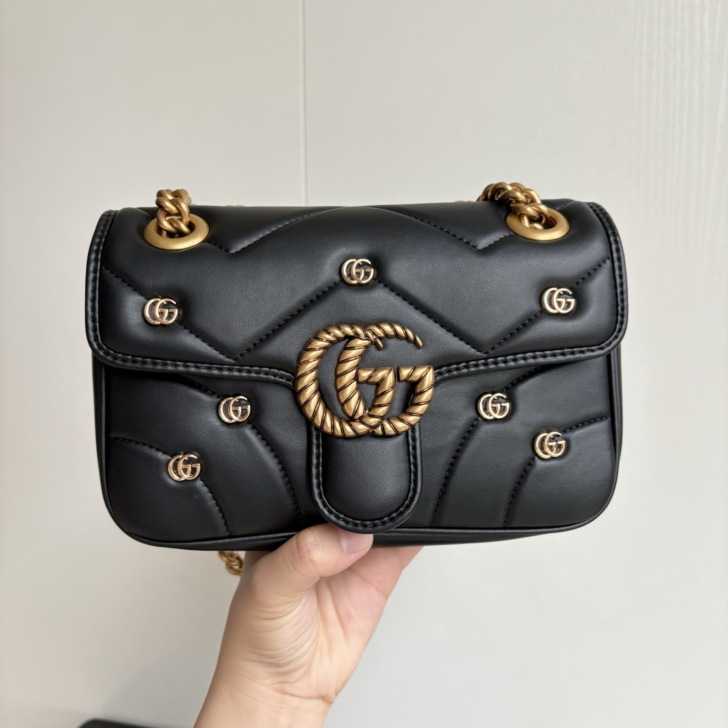 グッチ(GUCCI) GG バッグ 黒 26x7x15cm