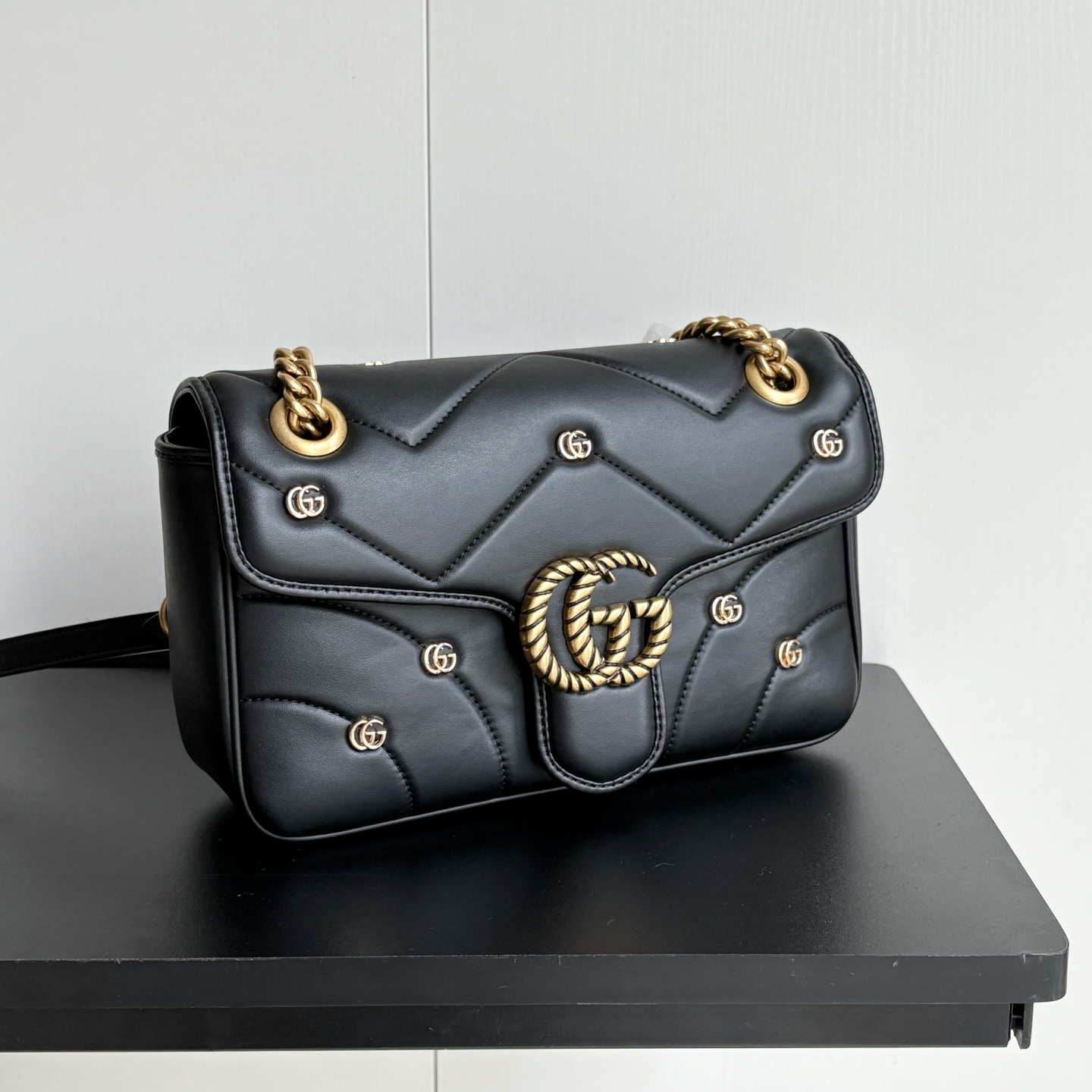 グッチ(GUCCI) GG バッグ 黒 26x7x15cm