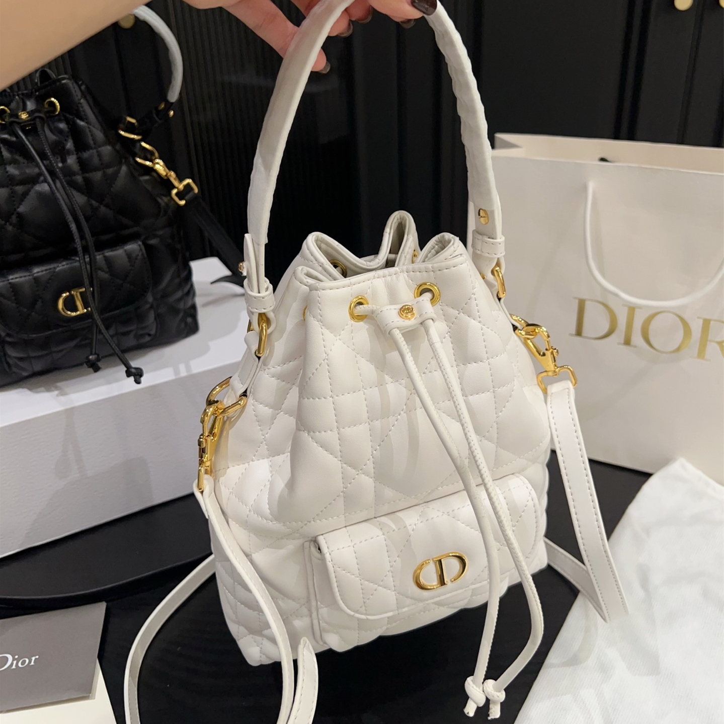 ディオール(Dior)  ミニ Caro バッグ  20X26cm
