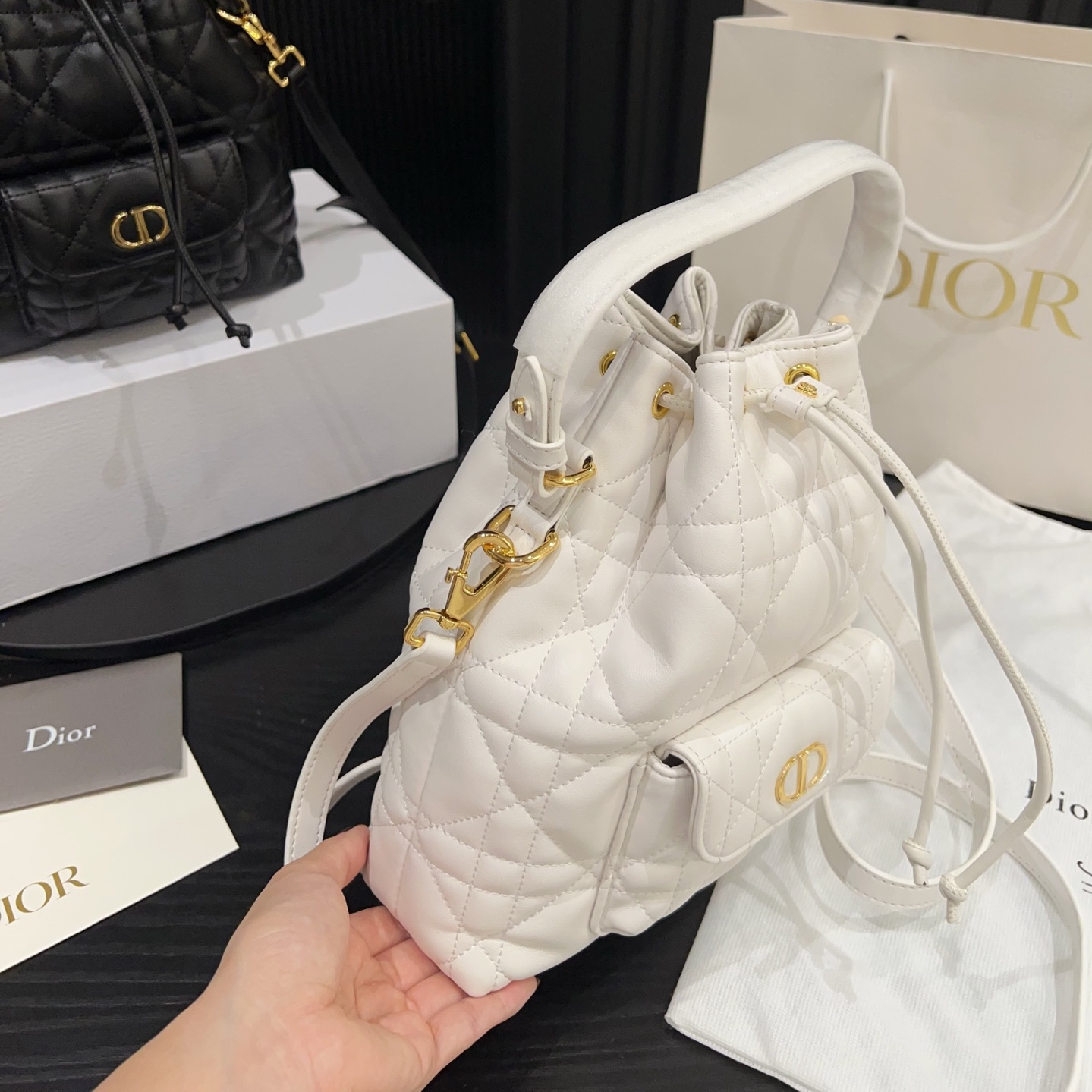 ディオール(Dior)  ミニ Caro バッグ  20X26cm
