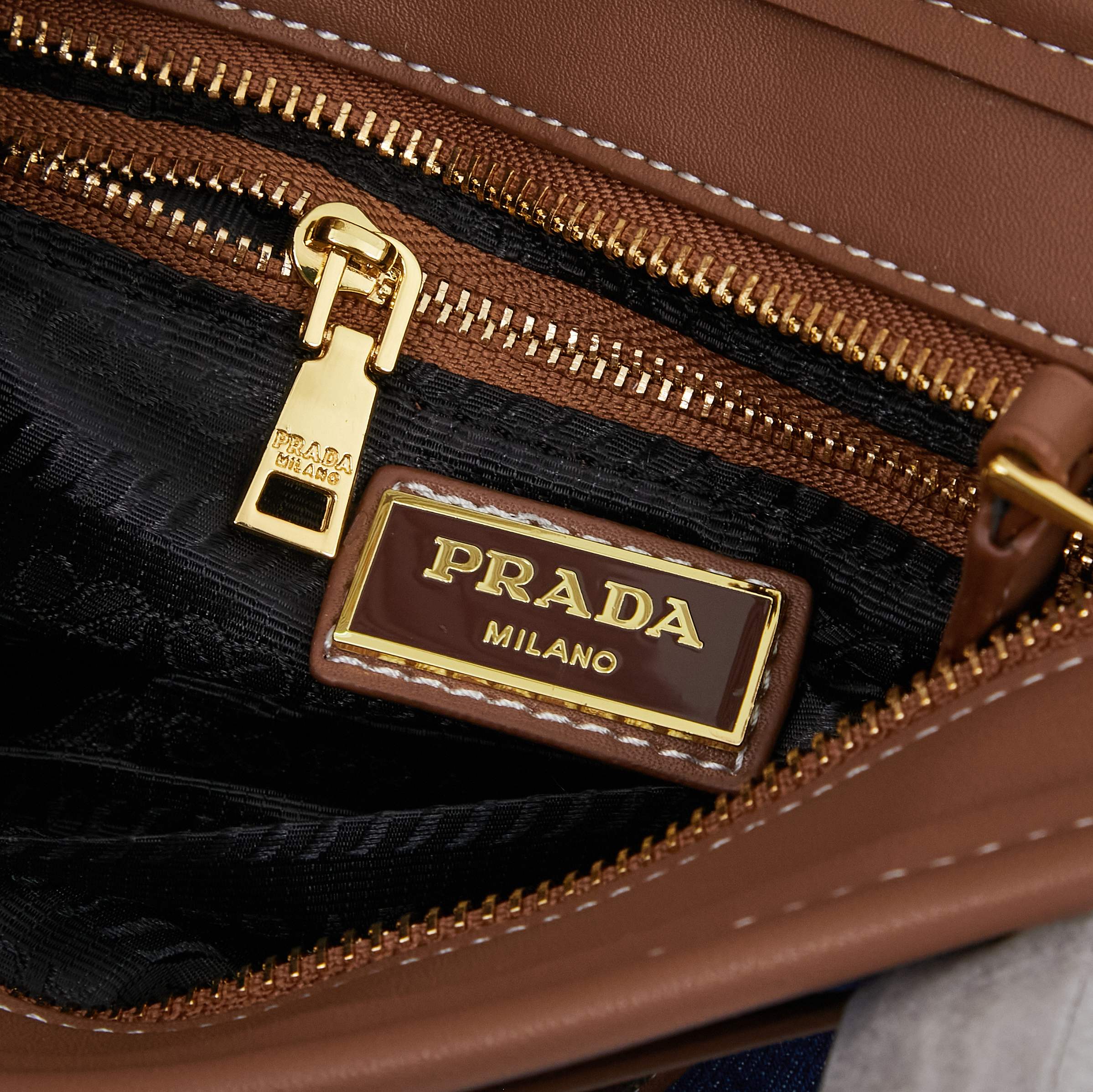 PRADA(プラダ) デニム  肩掛け バッグ 24x13x8cm