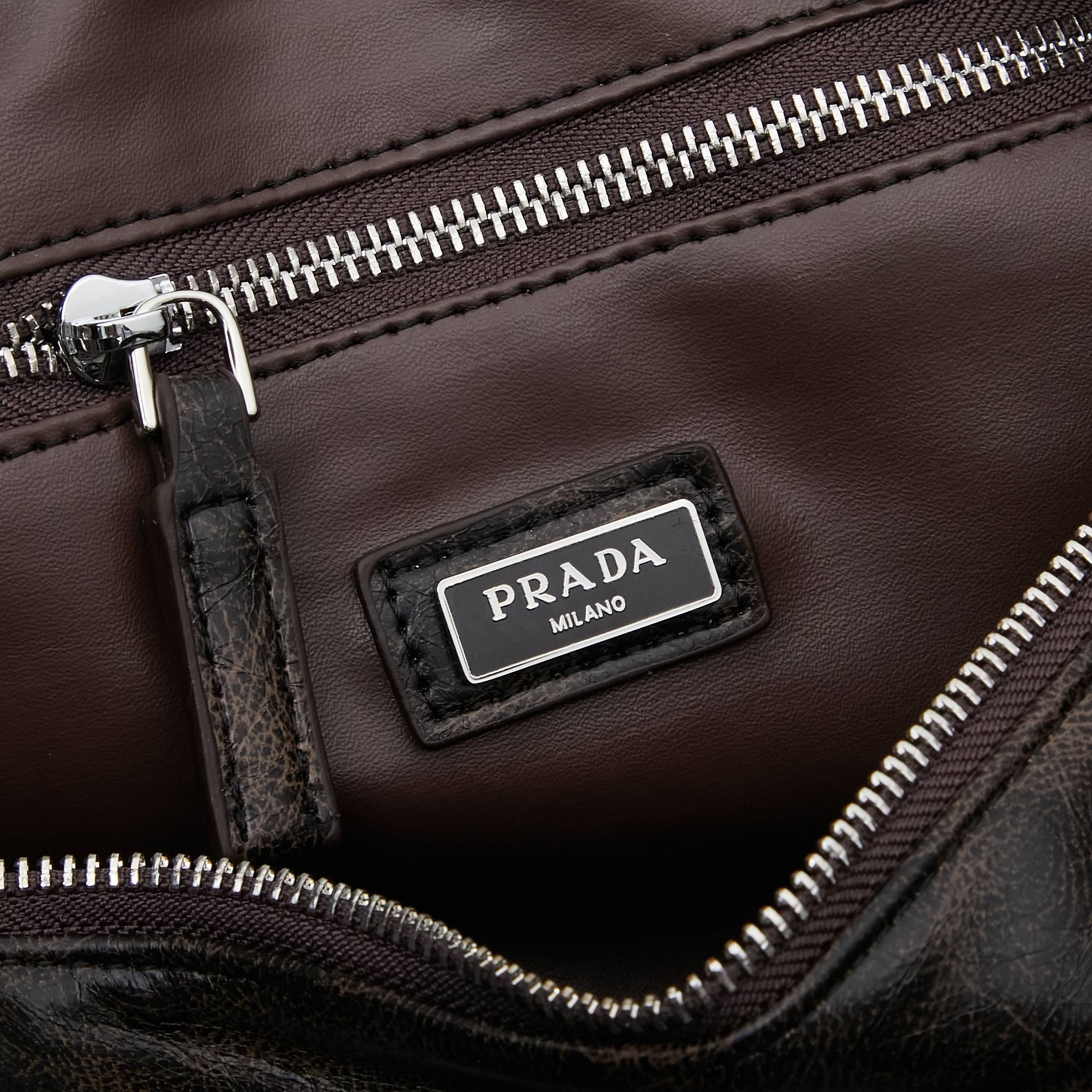 PRADA(プラダ)  肩掛け バッグ ブラウン 36x16x16cm