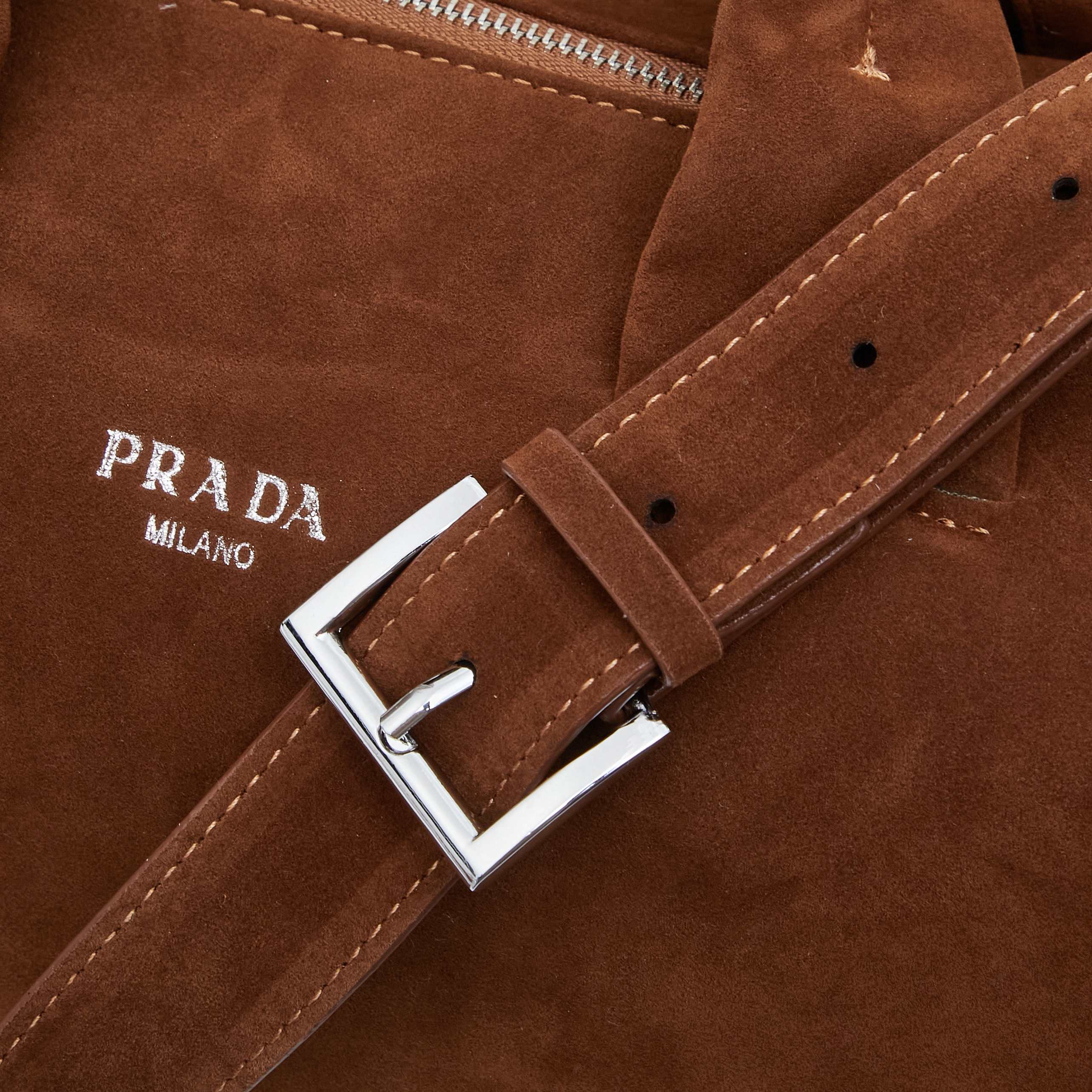 PRADA(プラダ)  肩掛け バッグ ダチョウ 36x16x16cm