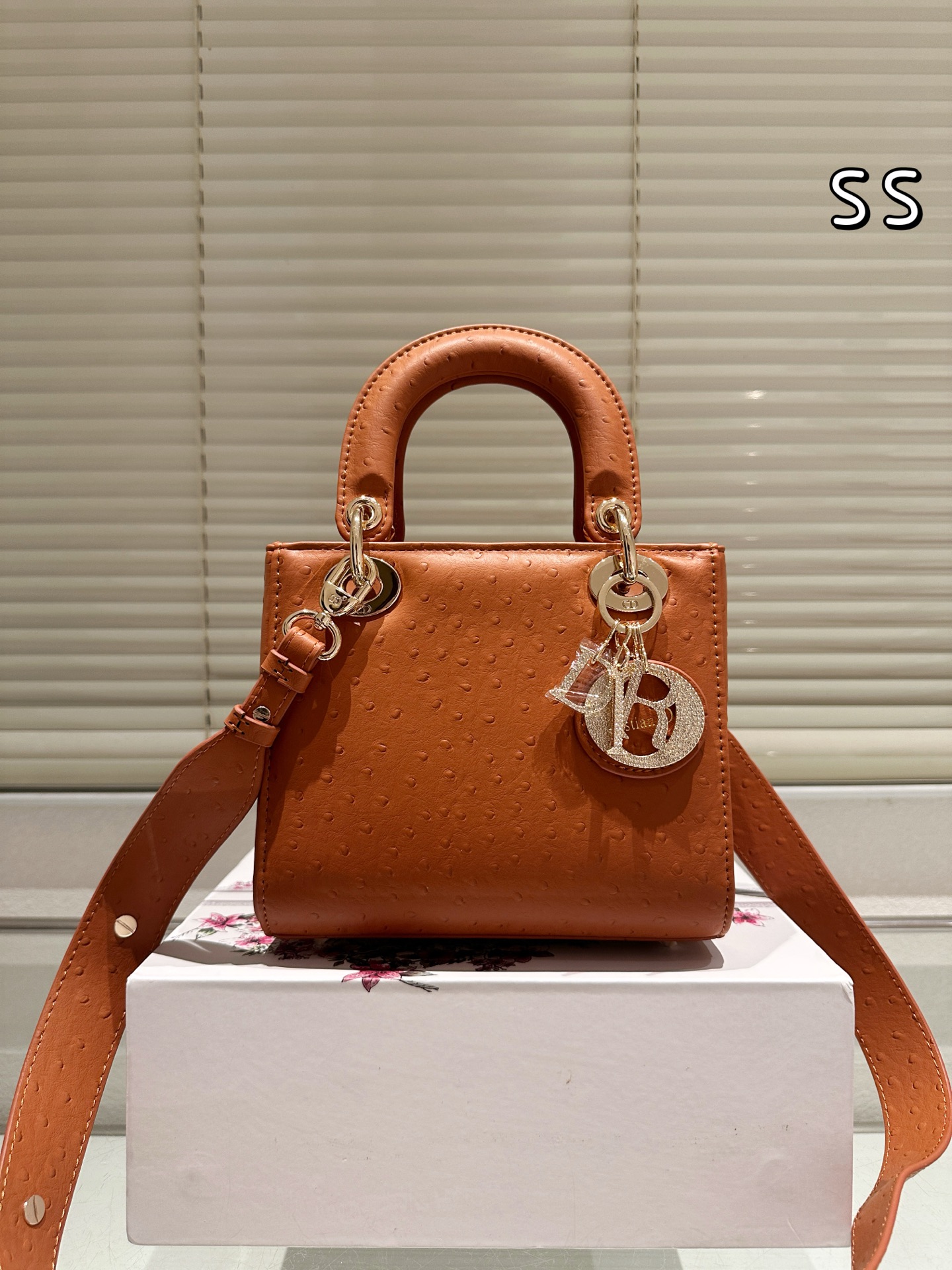 ディオール(Dior)  CD Lady  ダチョウ バッグ 20cm