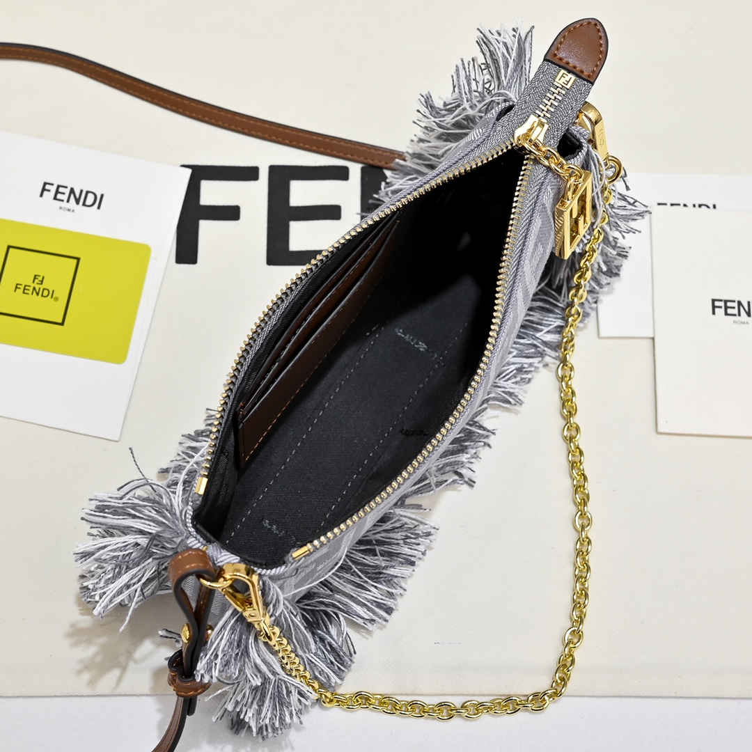 Fendi(フェンディ) ショルダー バッグ デニム 20x3X12cm