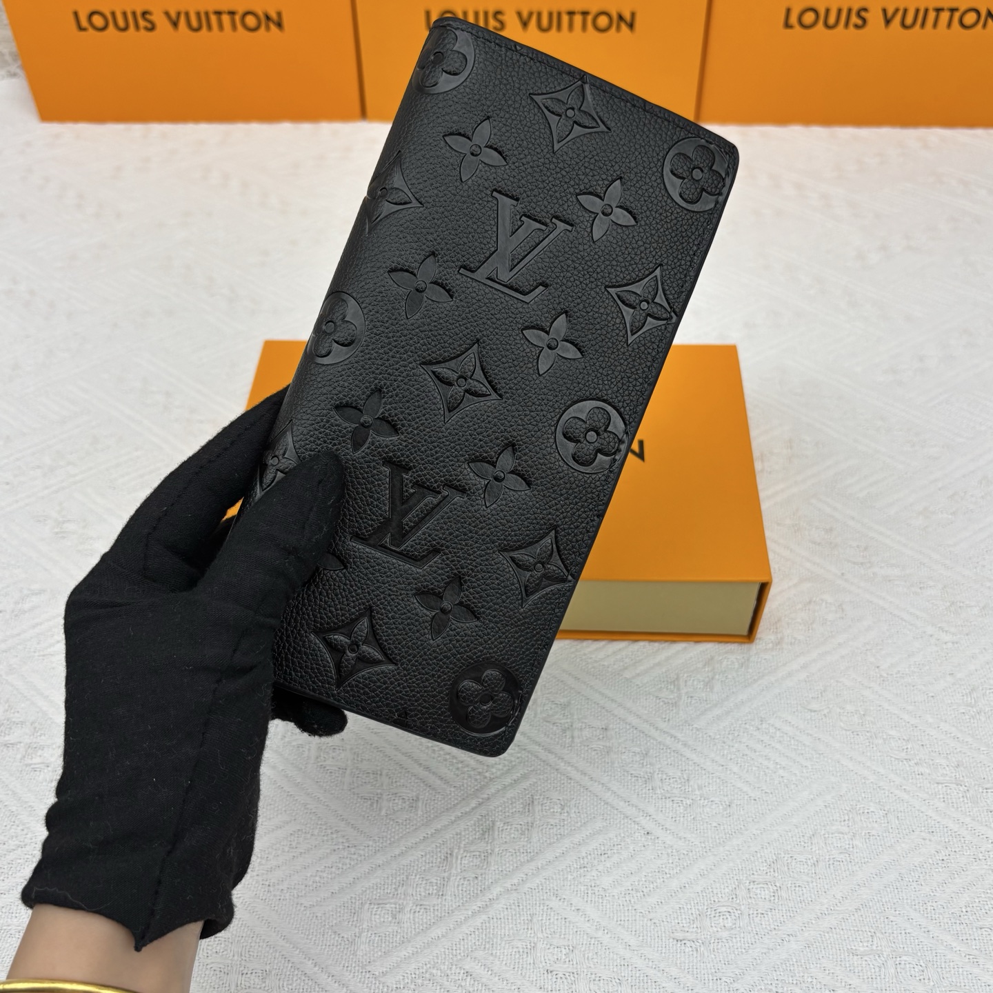 ルイ ヴィトン ( Louis Vuitton)  長 財布 黒 10x19cm