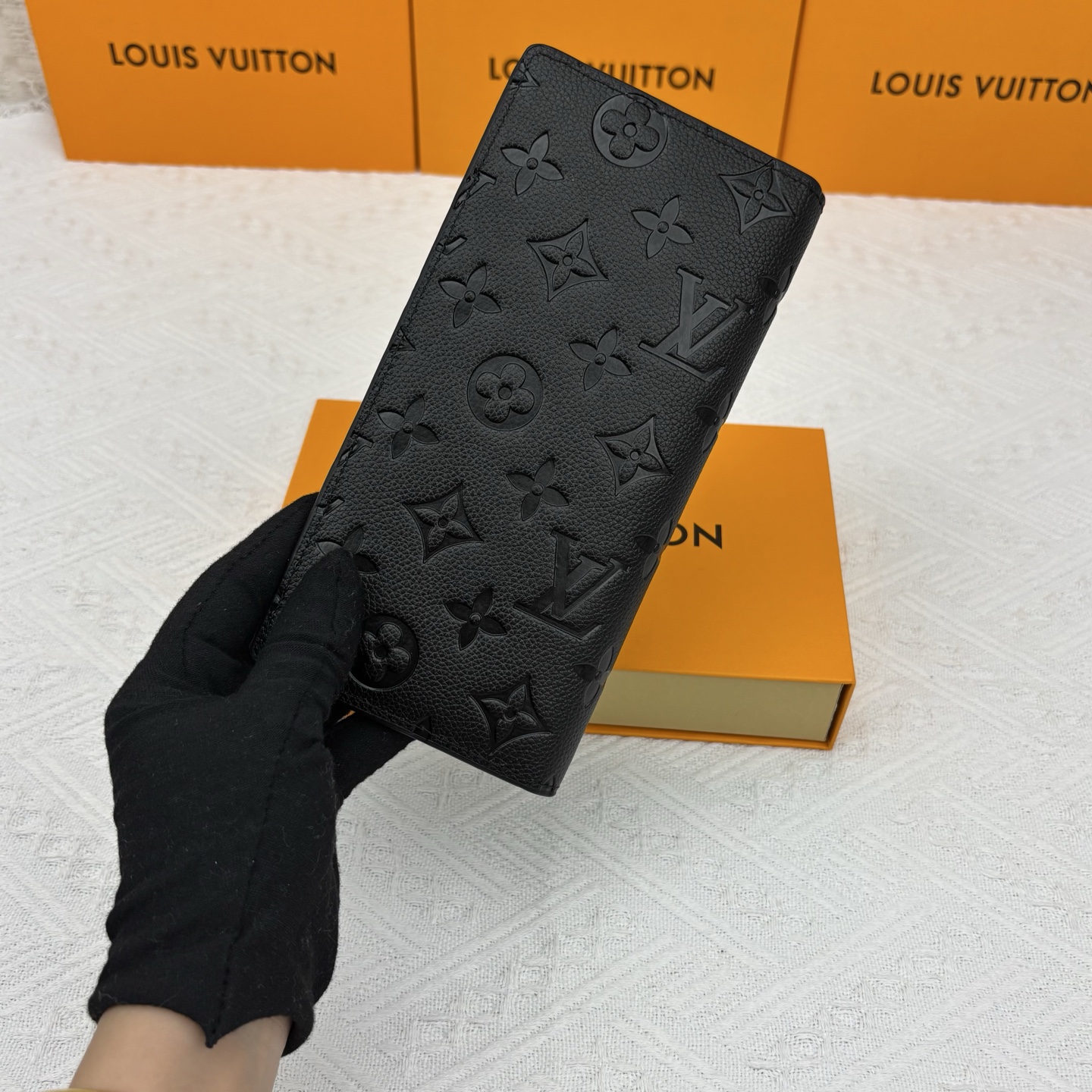 ルイ ヴィトン ( Louis Vuitton)  長 財布 黒 10x19cm